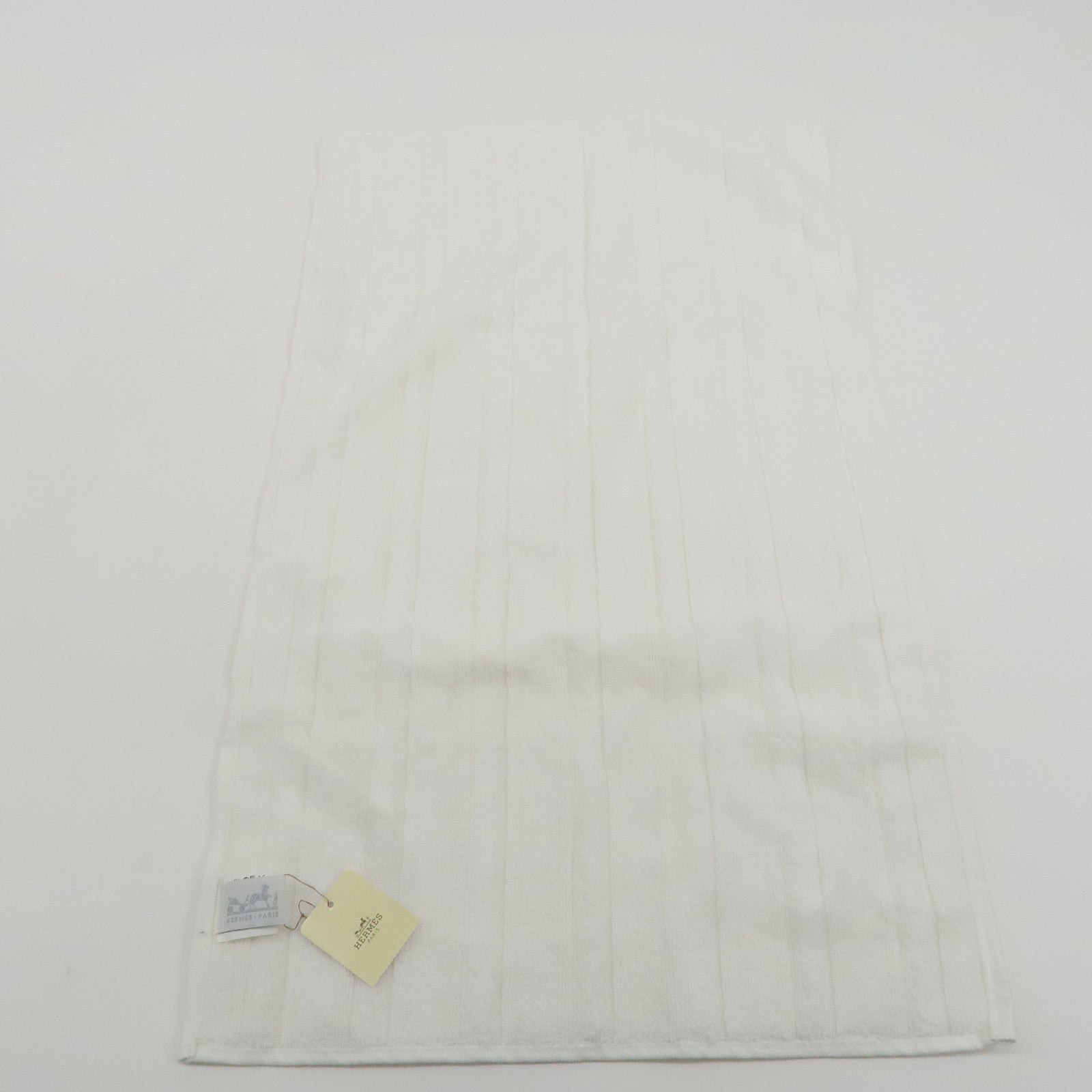 HERMES Cotton 100% Face Towel White Used