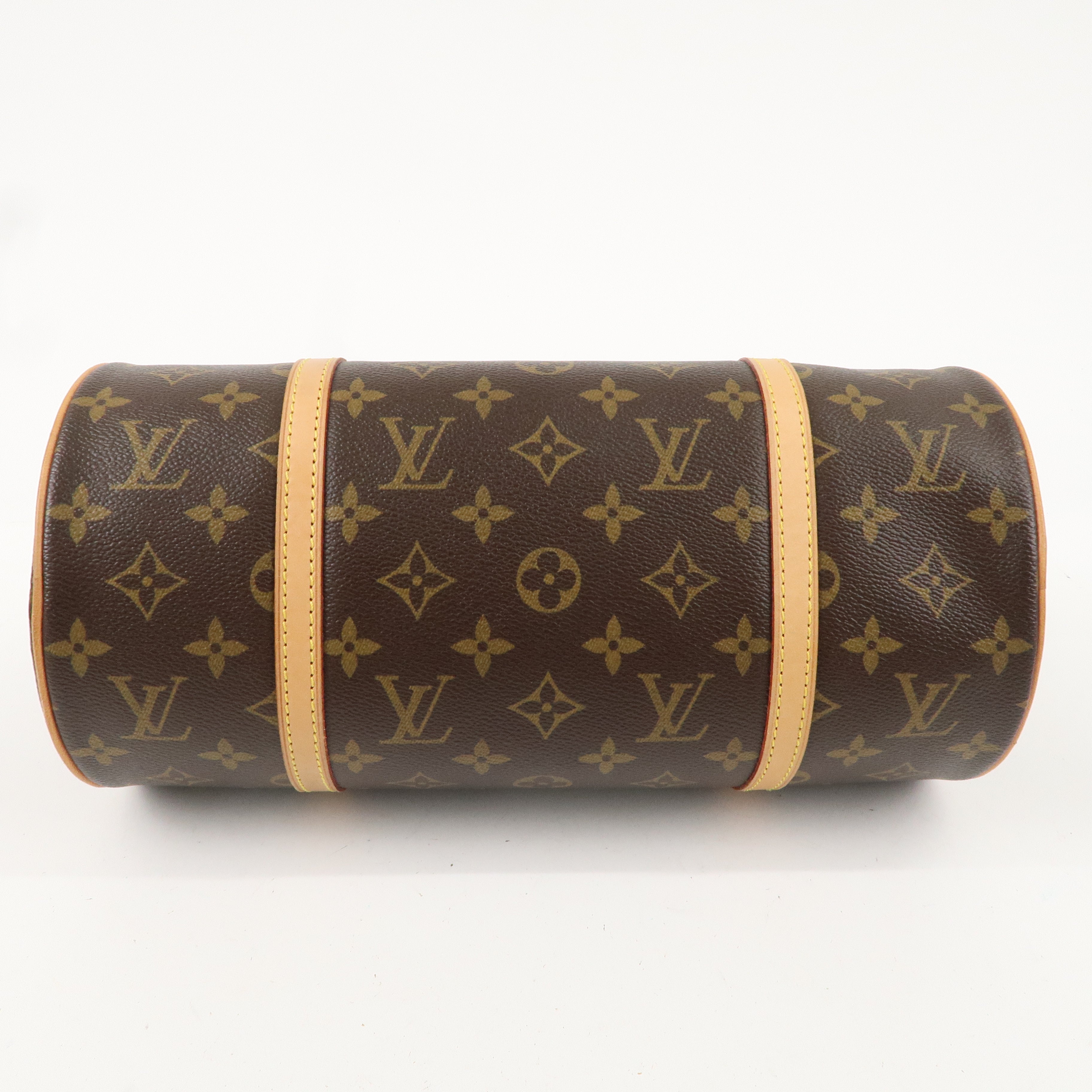 Louis Vuitton Monogram Papillon 30 Hand Bag 
Pouch Brown M51385