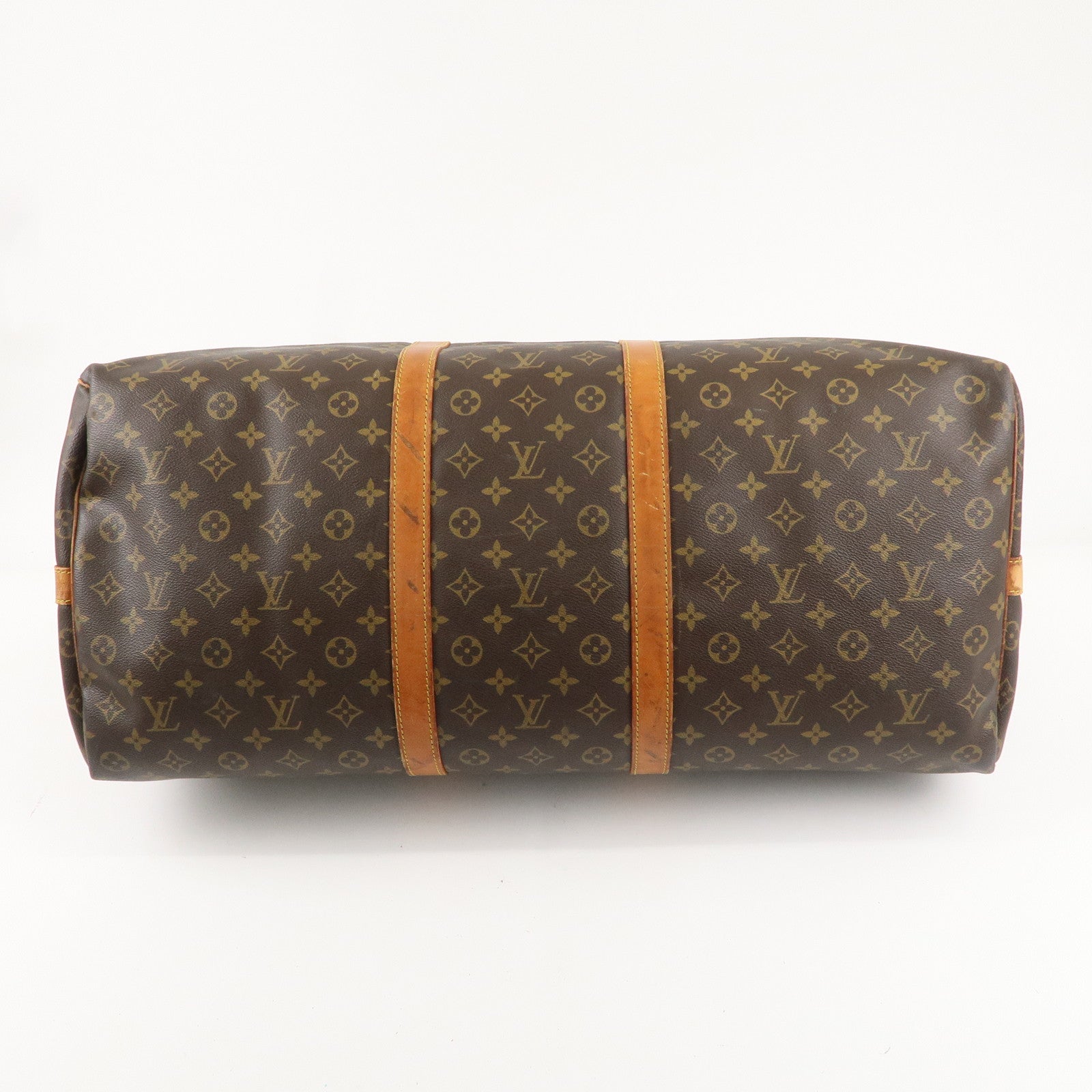 Louis Vuitton Monogram Keep All Bandouliere 60 Bag Brown M41412