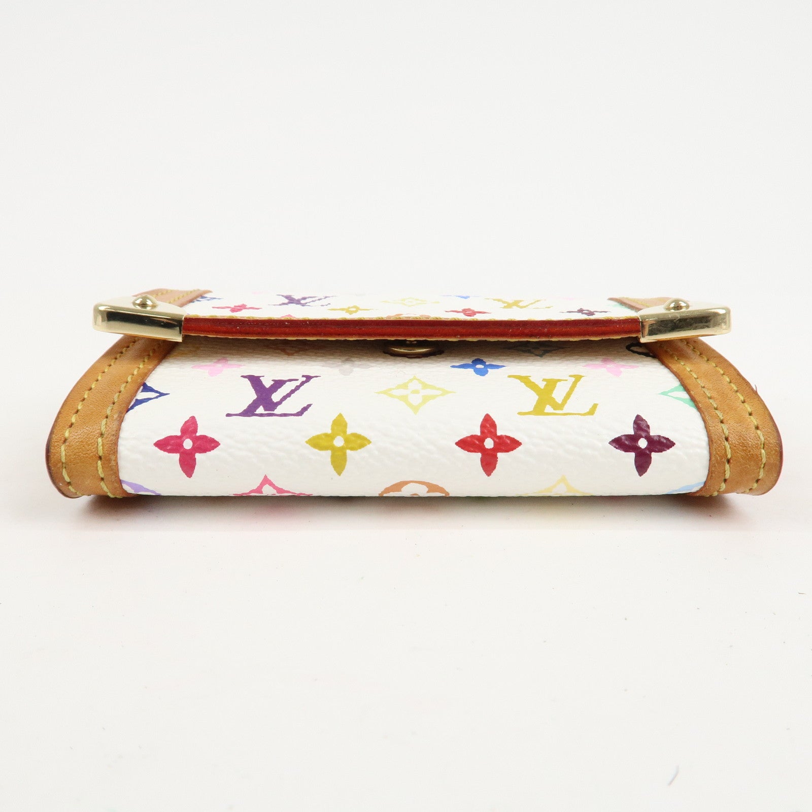 Louis Vuitton Multicolor Porte Monnaie Plat Coin Case M92657 Used