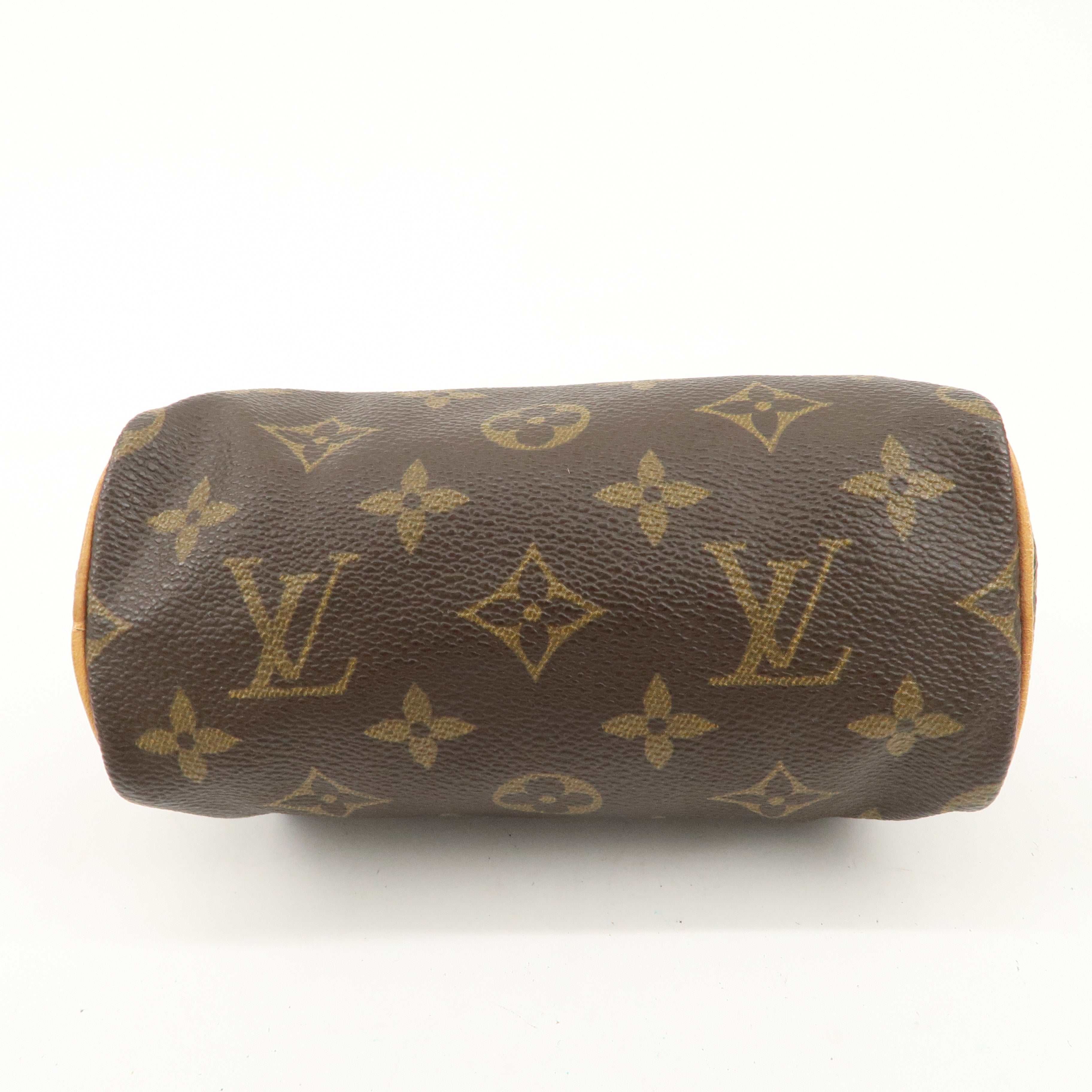 Louis Vuitton Monogram Mini Speedy Hand Bag Brown M41534 Used