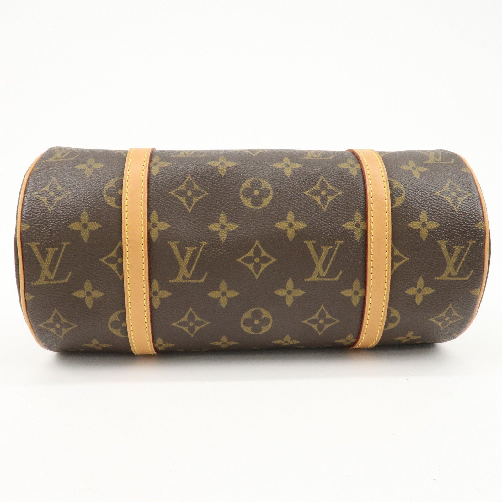 Louis Vuitton Monogram Papillon 26 Hand Bag Brown New Style M51386 Used