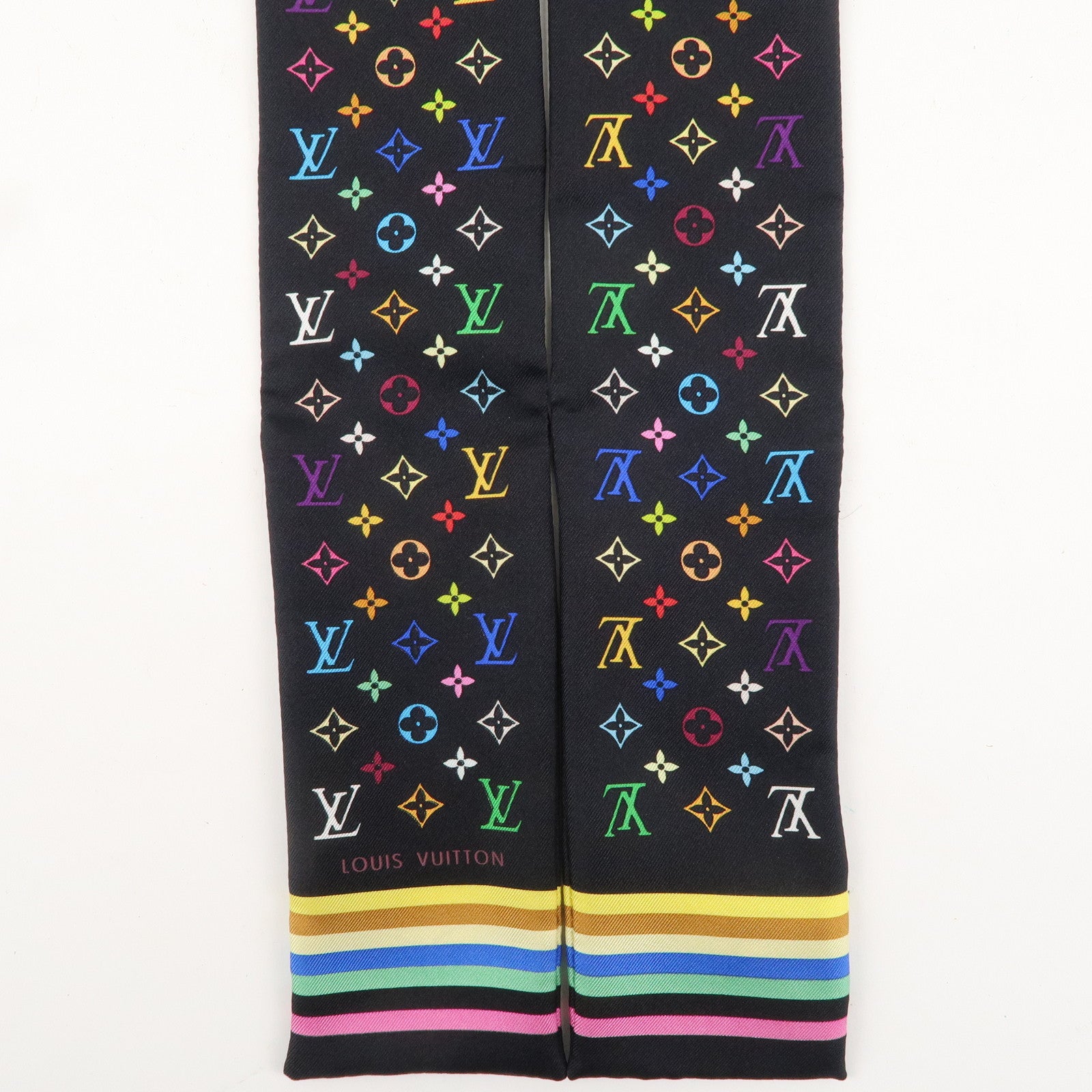 Louis Vuitton Bandeau Monogram Multicolor Scarf Noir M71992