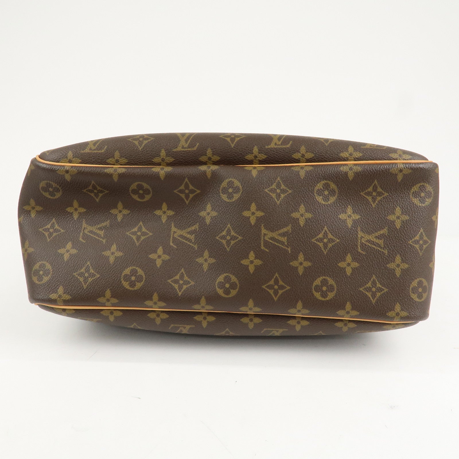 Louis Vuitton Monogram Deauville Hand Bag Brown M47270 Used