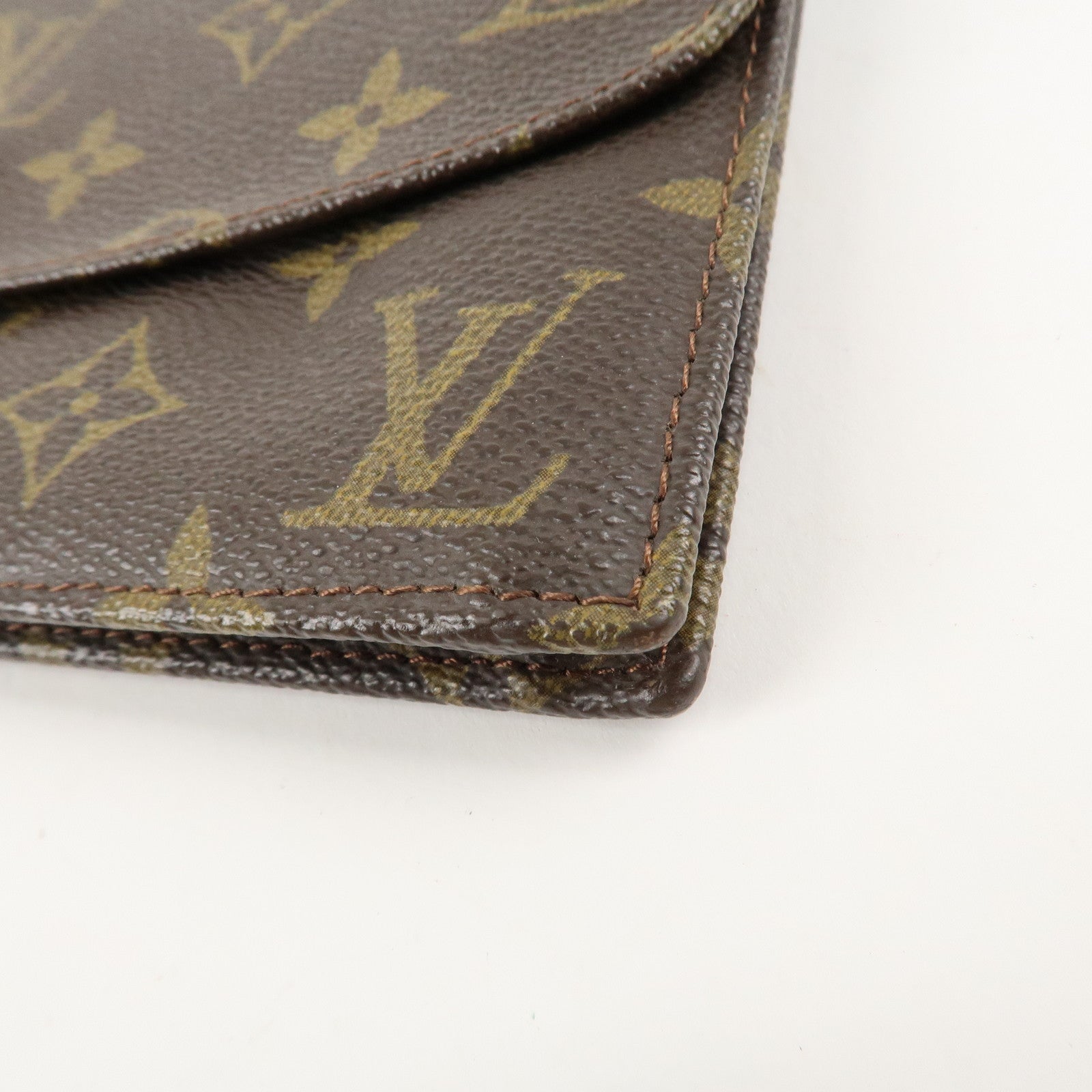 Louis Vuitton Monogram Set of 2 Pochette Pouch Brown M47542 M51935 Used