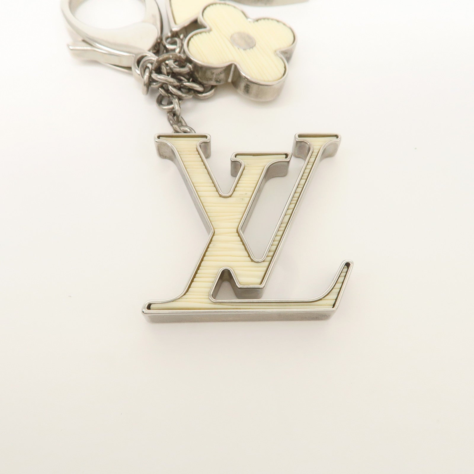 Louis Vuitton Bijoux Sac Fleur de Epi Bag Charm Silver M65085 Used