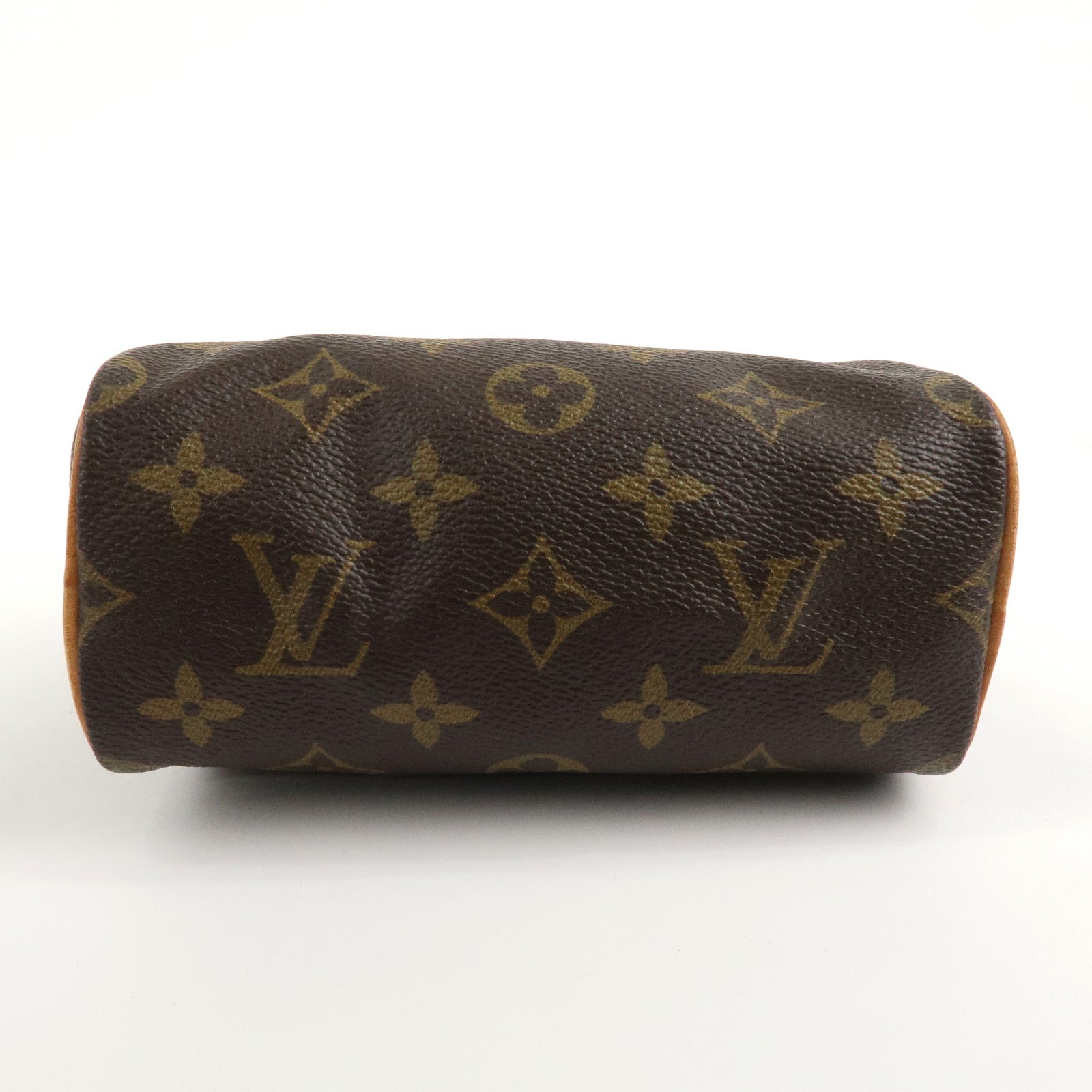 Louis Vuitton Monogram Mini Speedy Hand Bag Brown M41534