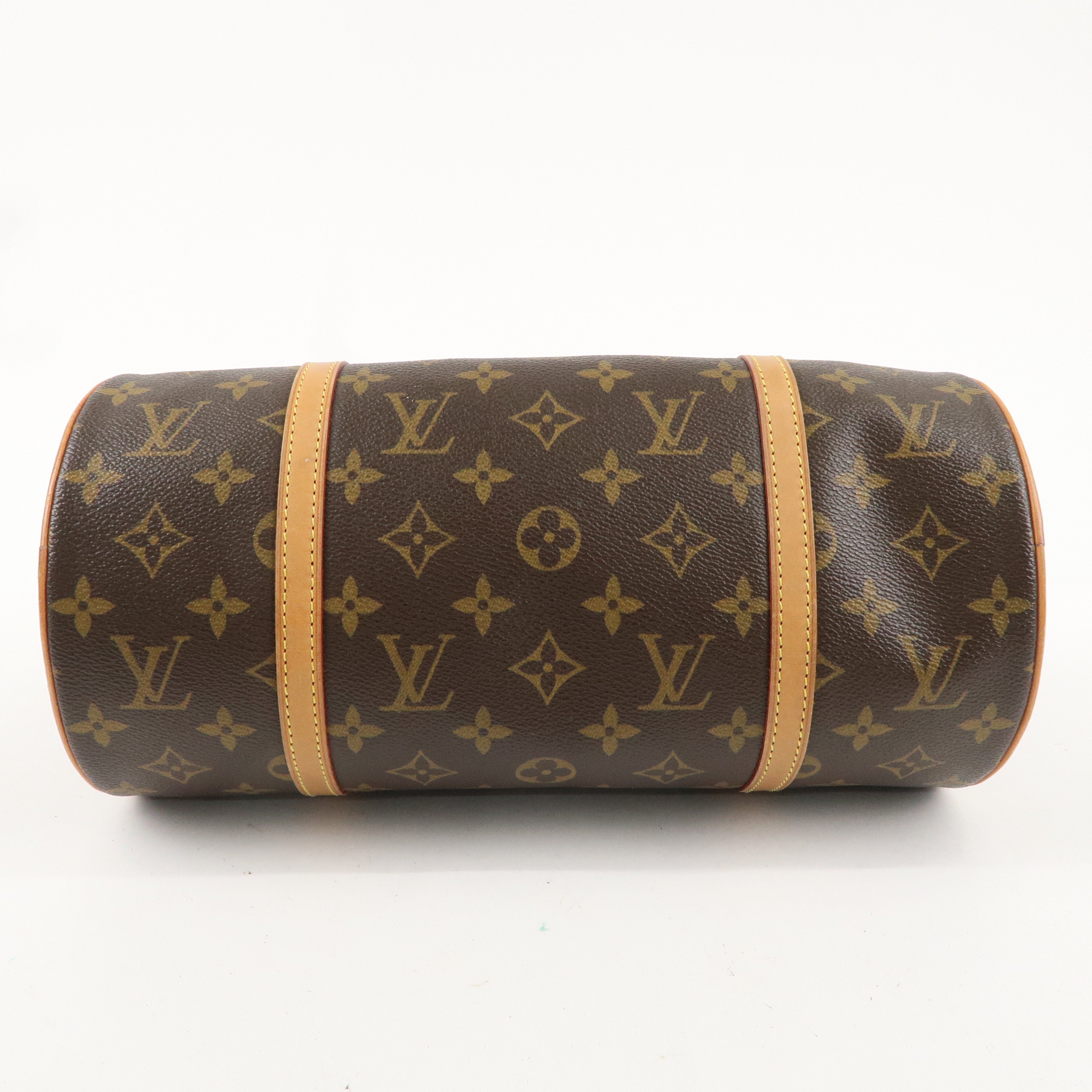 Louis Vuitton Monogram Papillon 30 Hand Bag 
Pouch Brown M51385