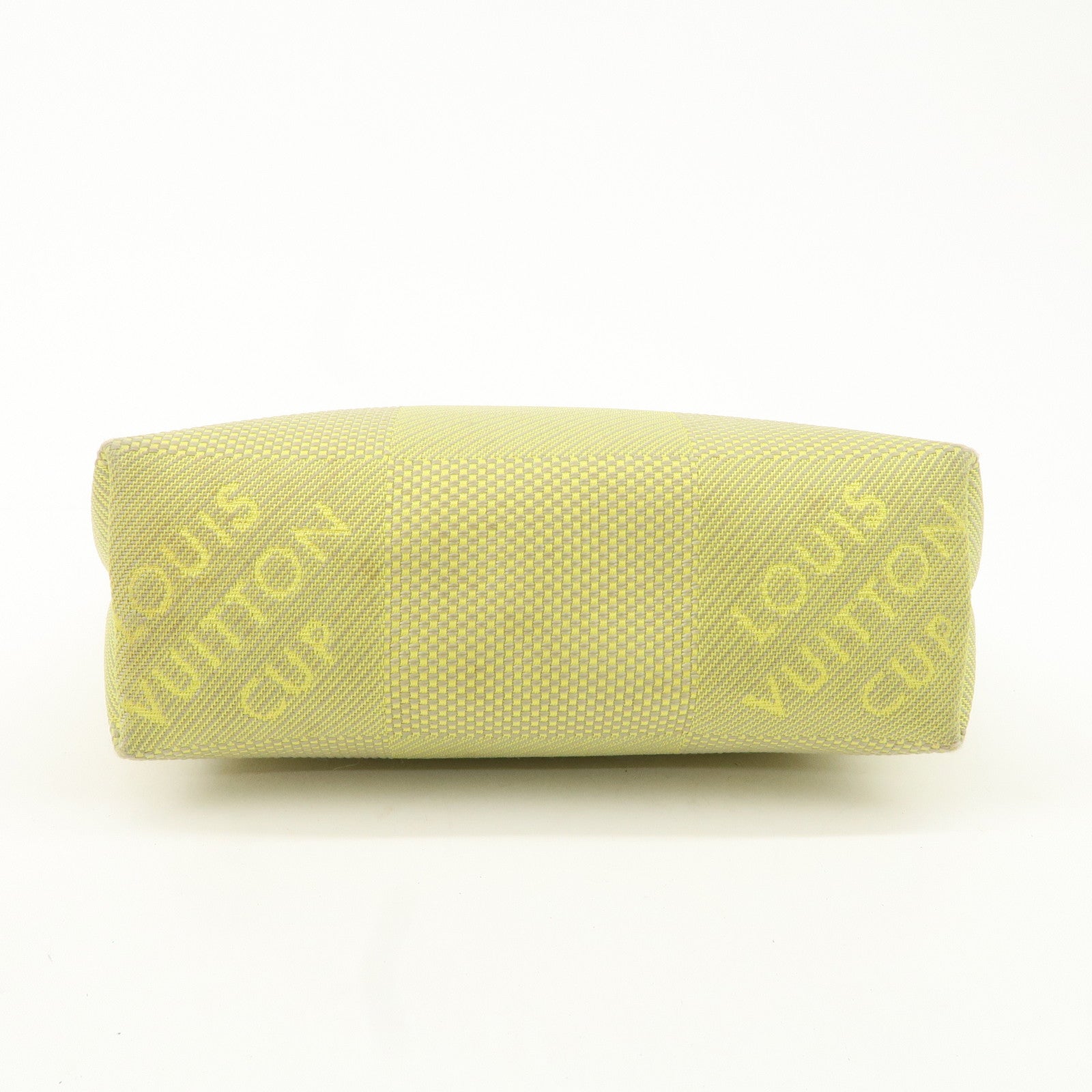 Louis Vuitton Damier Jean Volunteer Pouch Lime Yellow Used