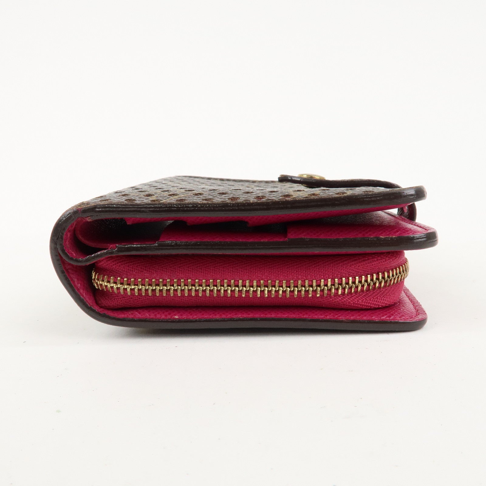 Louis Vuitton Monogram Perfor Compact Zip Fuchsia M95188