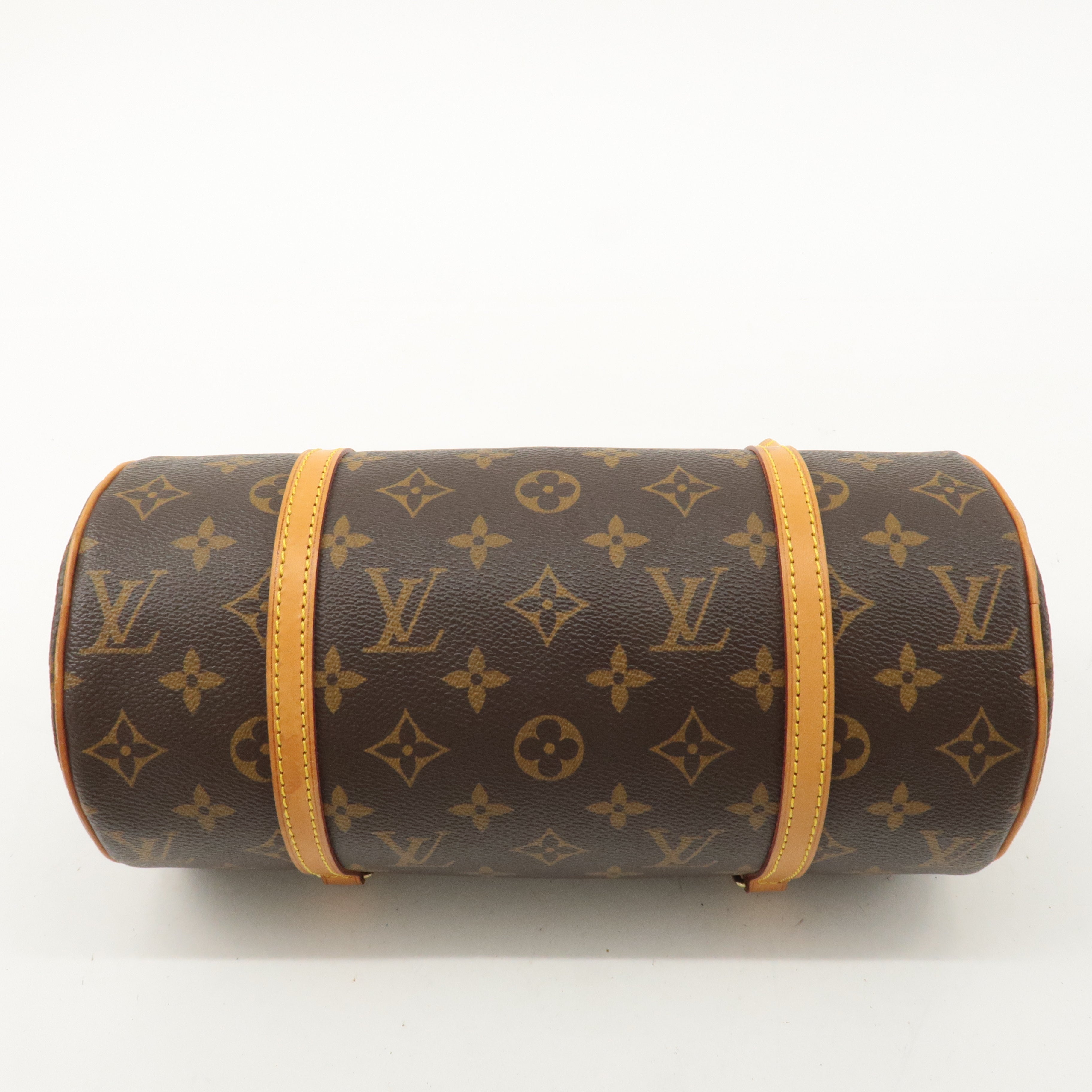 Louis Vuitton Monogram Papillon 26 Hand Bag Brown M51385