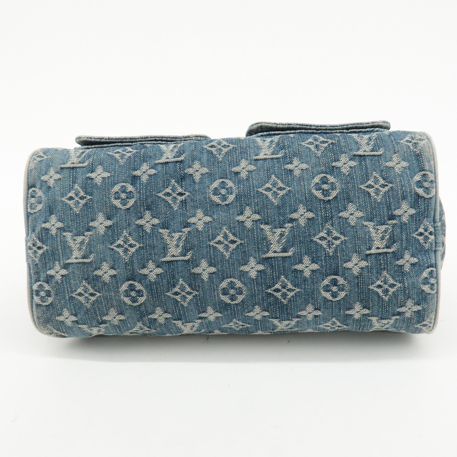 Louis Vuitton Monogram Denim Neo Speedy Boston Bag Blue M95019 Used