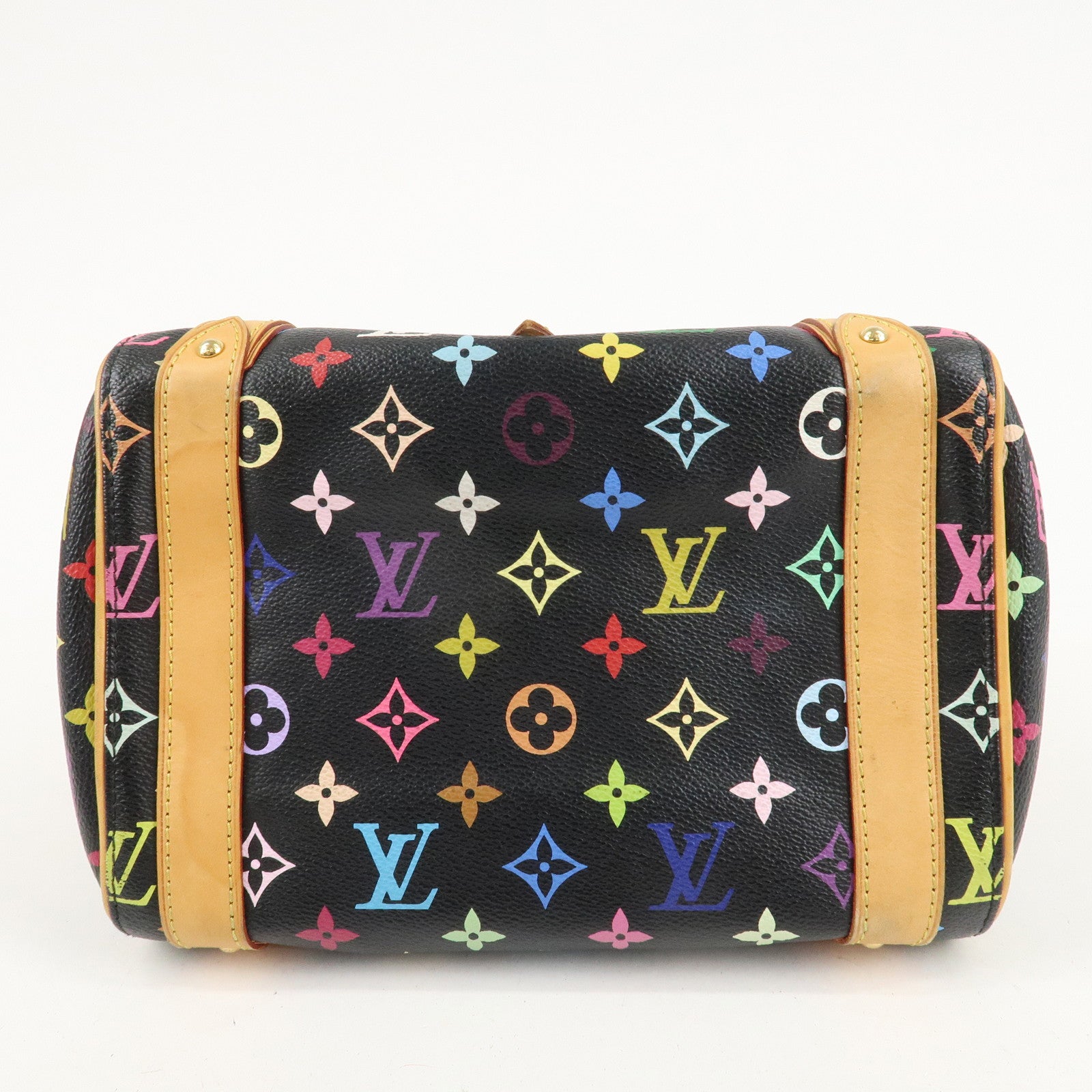 Louis Vuitton Monogram Multi Color Priscilla Hand Bag Noir M40097 Used