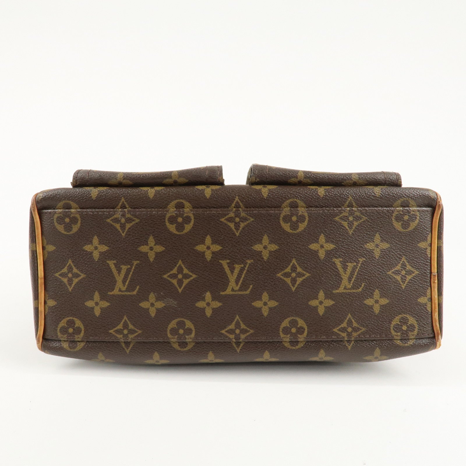 Louis Vuitton Monogram Manhattan PM Hand Bag Brown M40026 Used