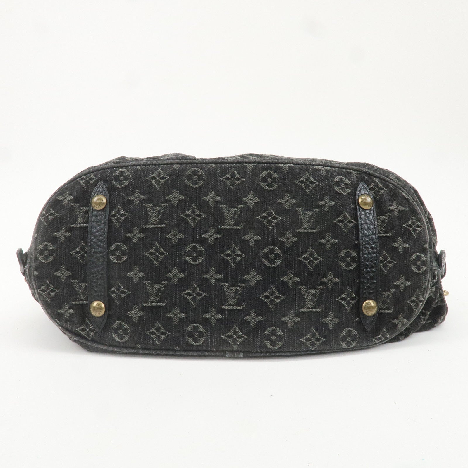 Louis Vuitton Monogram Denim XL Shoulder Bag Black M95510