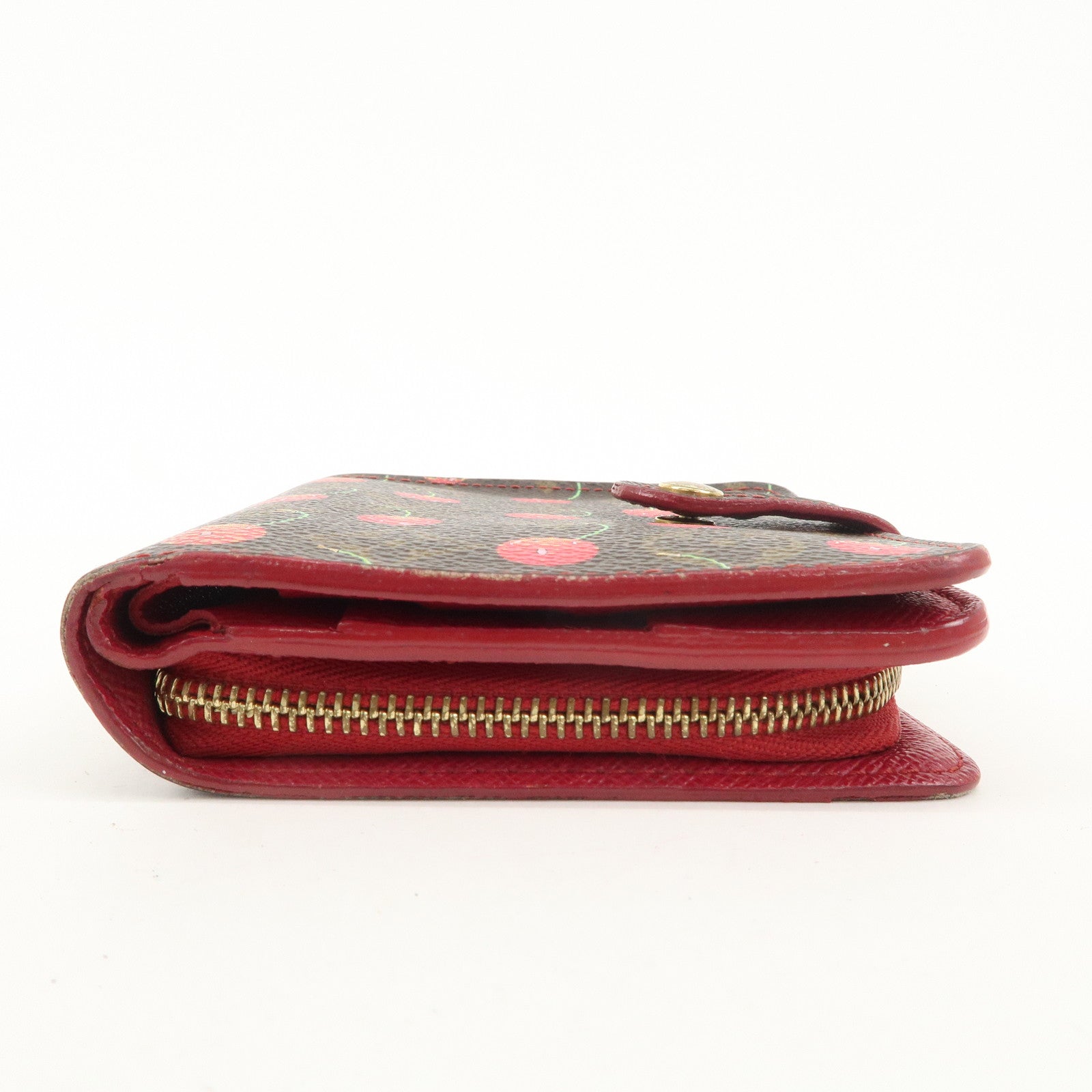 Louis Vuitton Monogram Cherry Compact Zip Bi-fold Wallet M95005 Used