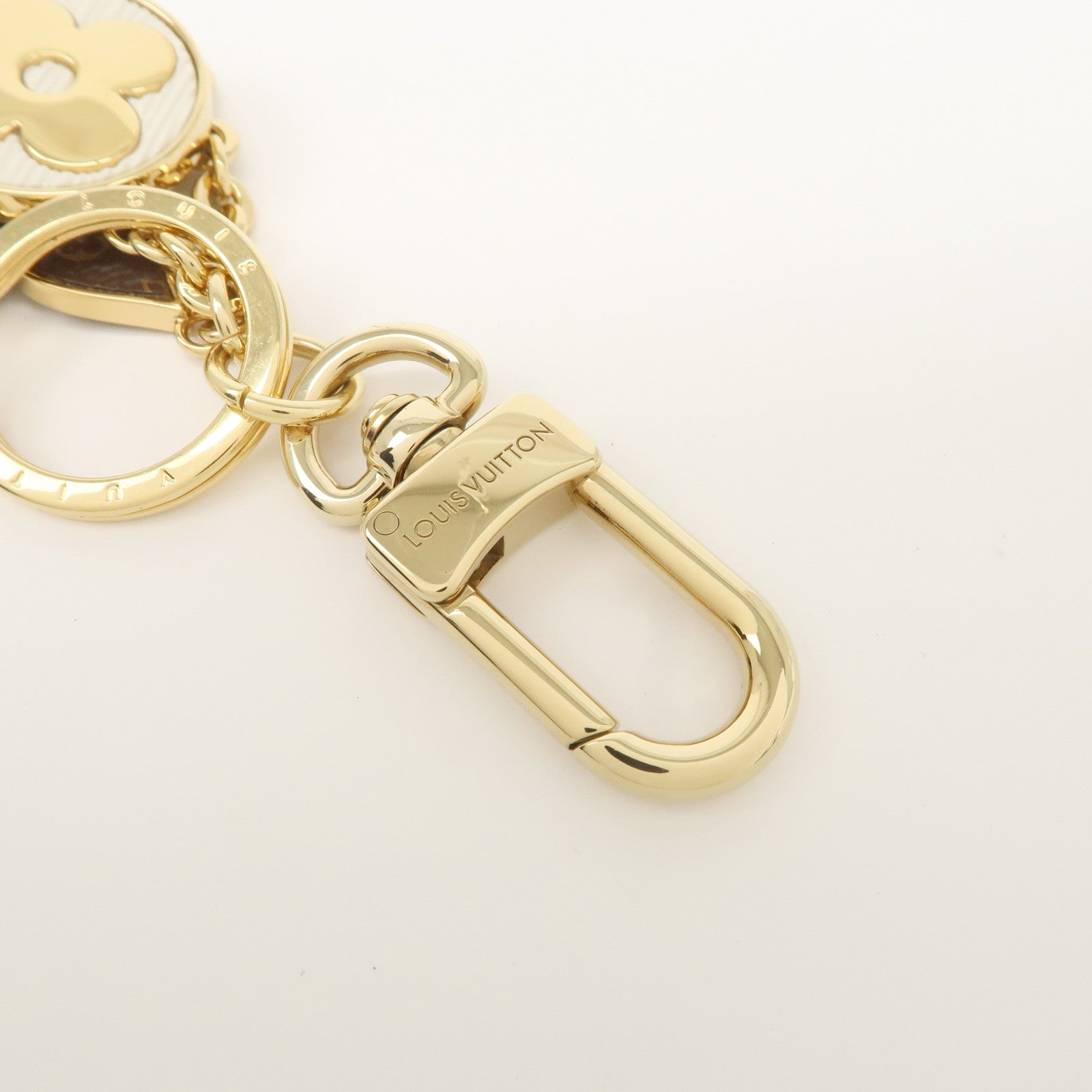 Louis Vuitton Key Chain Charm Spring Street Gold M01187 Used