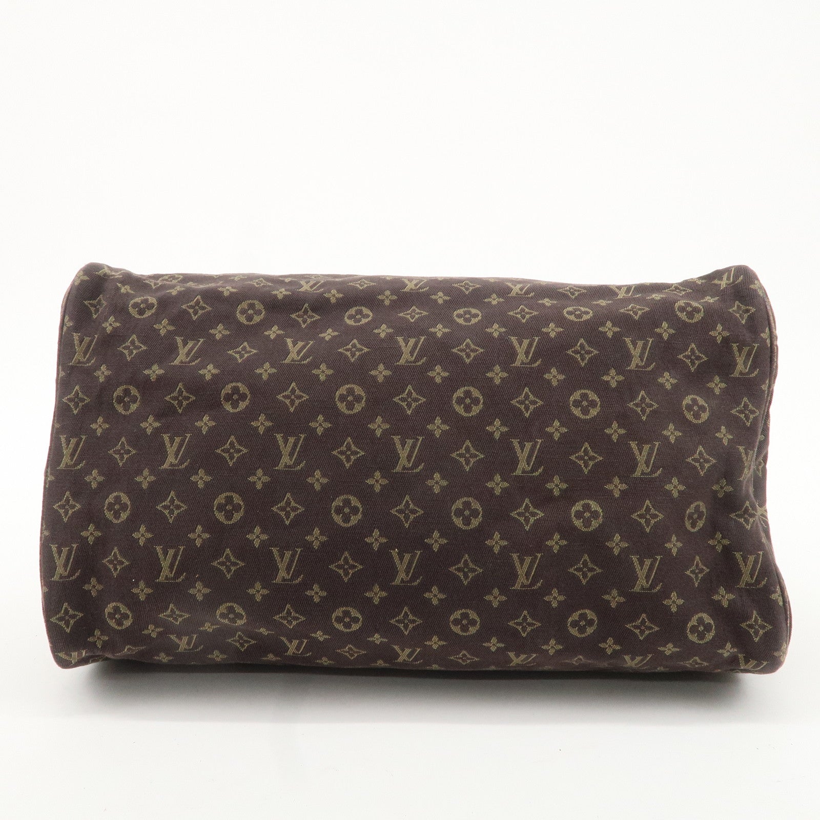 Louis Vuitton Monogram Mini Lin Speedy 30 Boston Bag Ebene M95224 Used