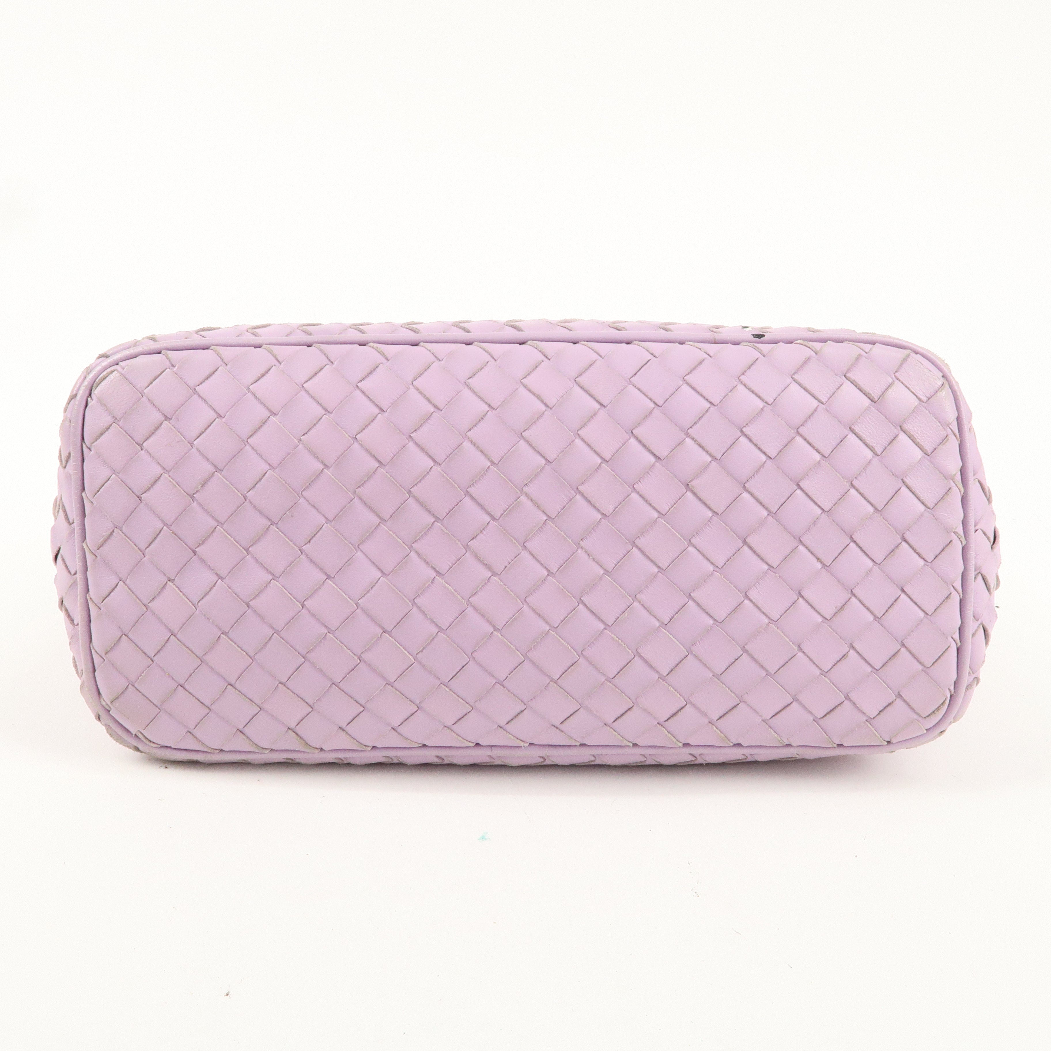 BOTTEGA VENETA Intrecciato Leather Shoulder Bag Lavender