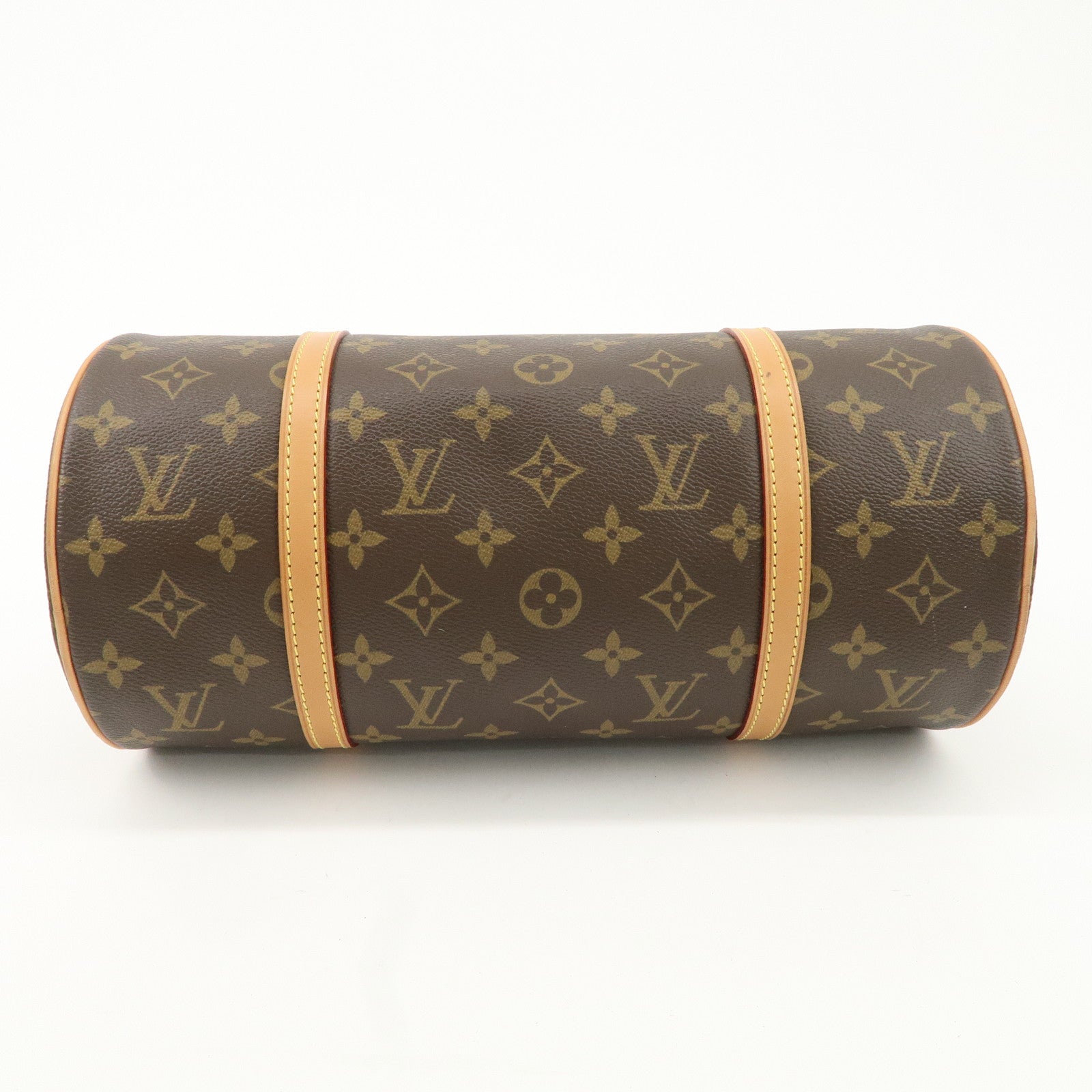 Louis Vuitton Monogram Papillon 30 Hand Bag Brown M51385