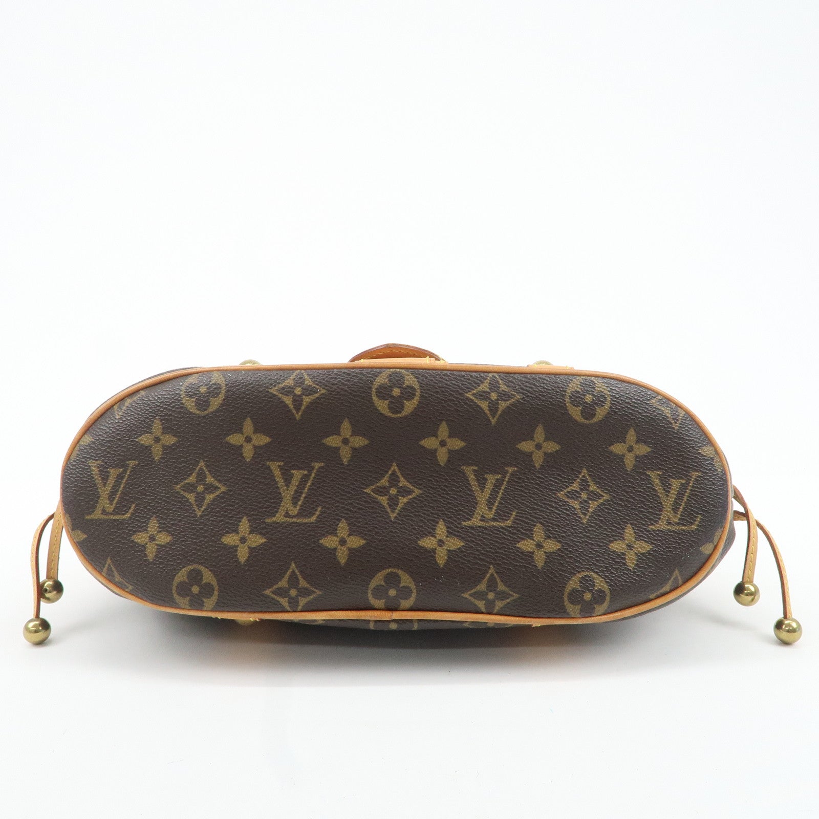 Louis Vuitton Monogram Theda PM Hand Bag Brown M92393 Used