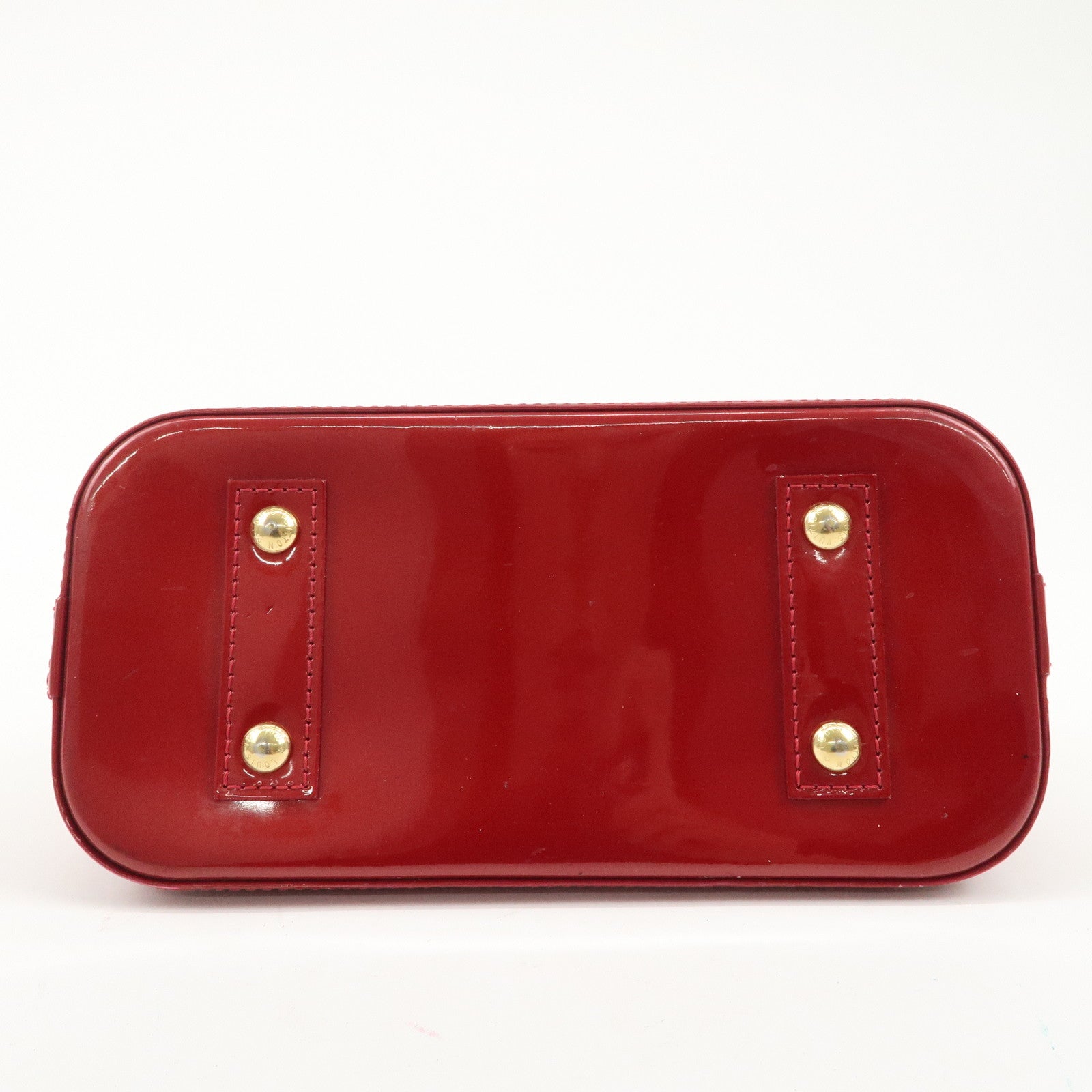 Louis Vuitton Monogram Vernis Alma BB 2Way Bag Red M91606