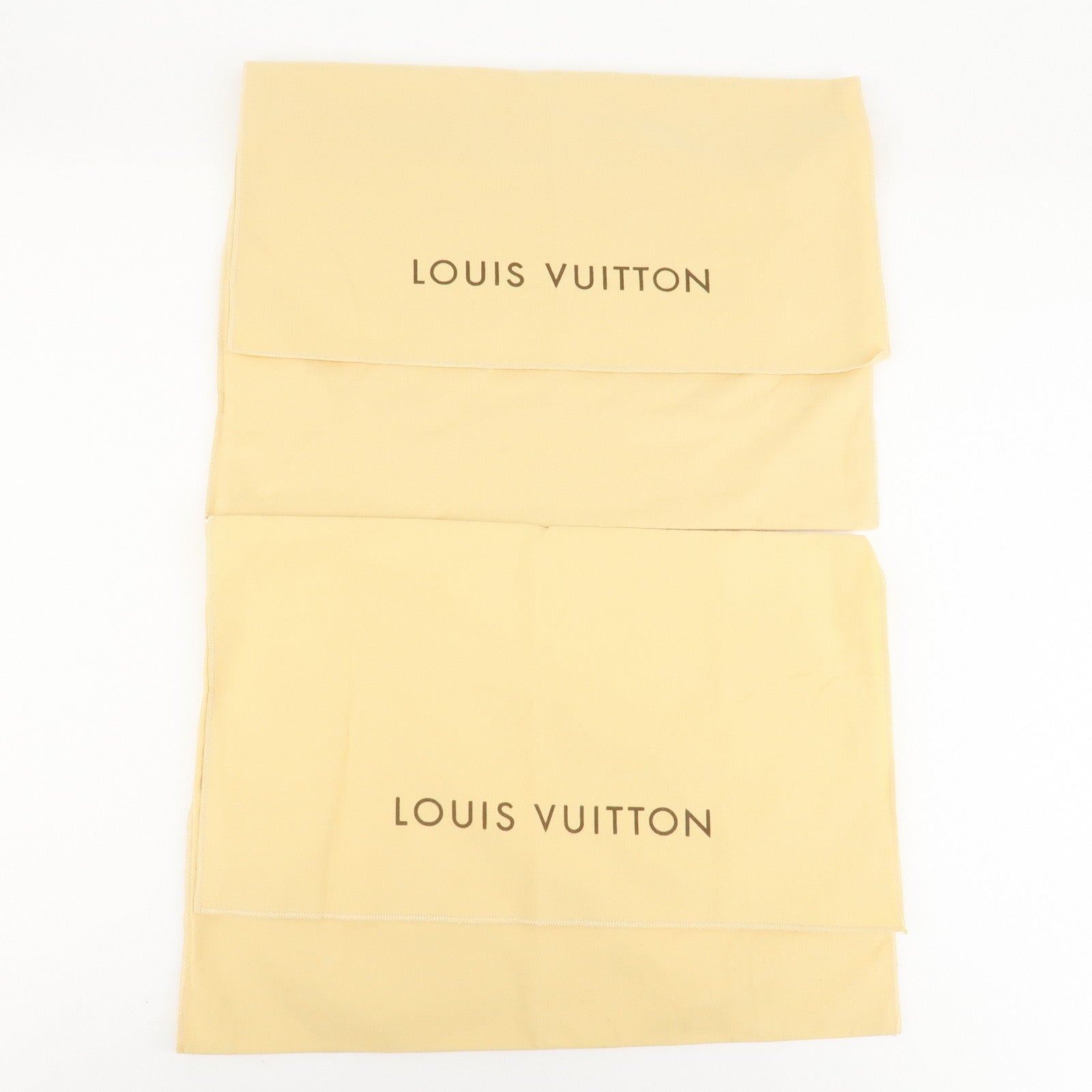 Louis Vuitton Set Of 10 Dust Bag Flap Style Beige Used