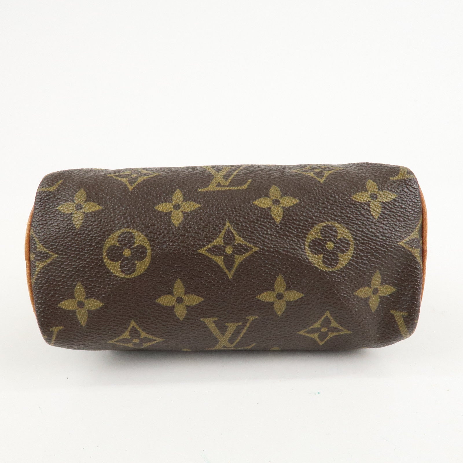 Louis Vuitton Monogram Mini Speedy Hand Bag Brown M41534