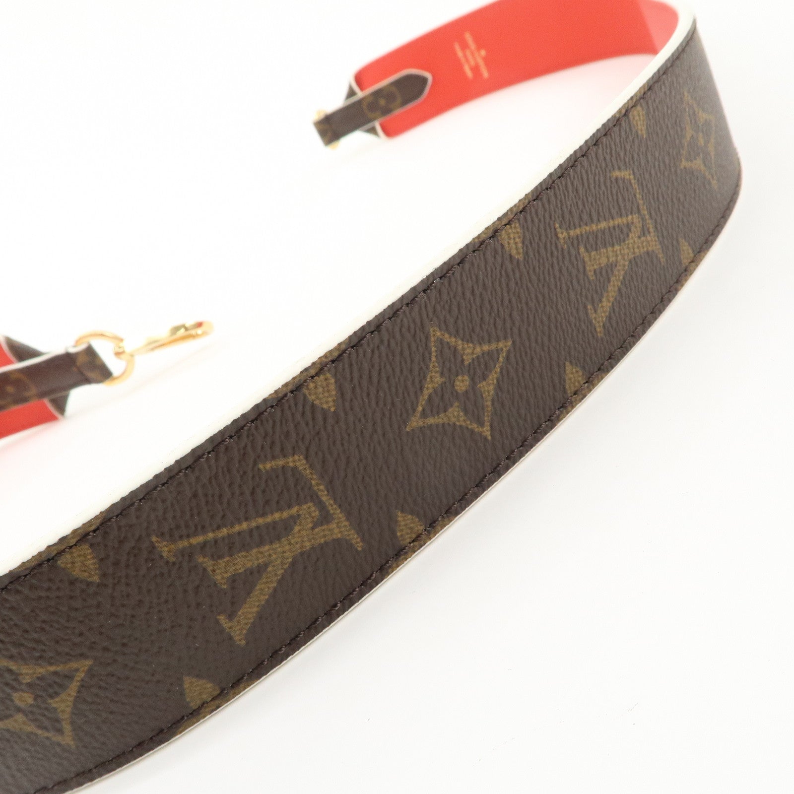 Louis Vuitton Monogram Canvas Shoulder Strap Rouge J02287 Used