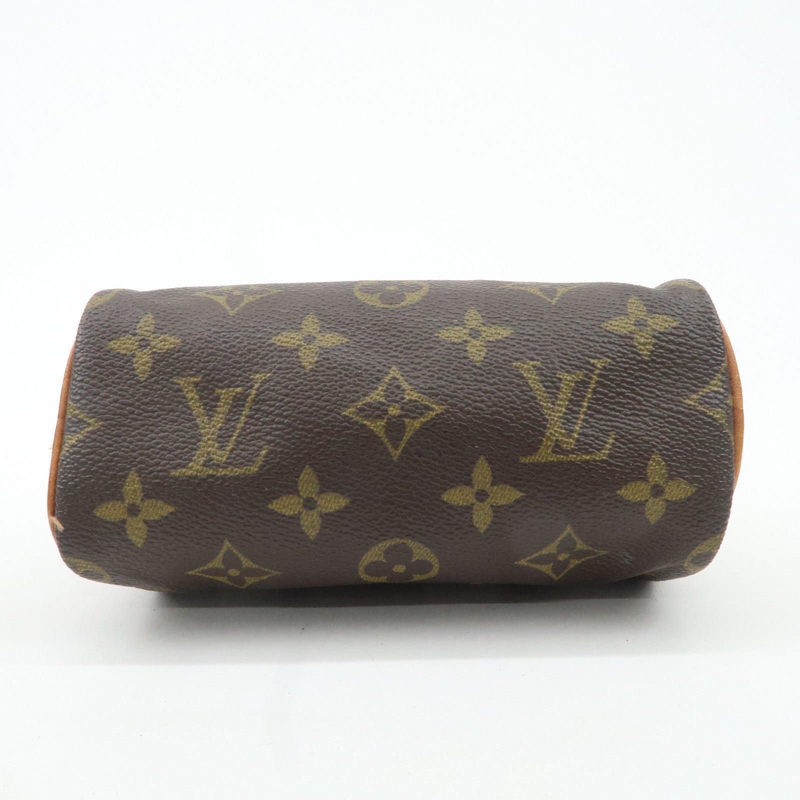 Louis Vuitton Monogram Mini Speedy Hand Bag Brown M41534 Used