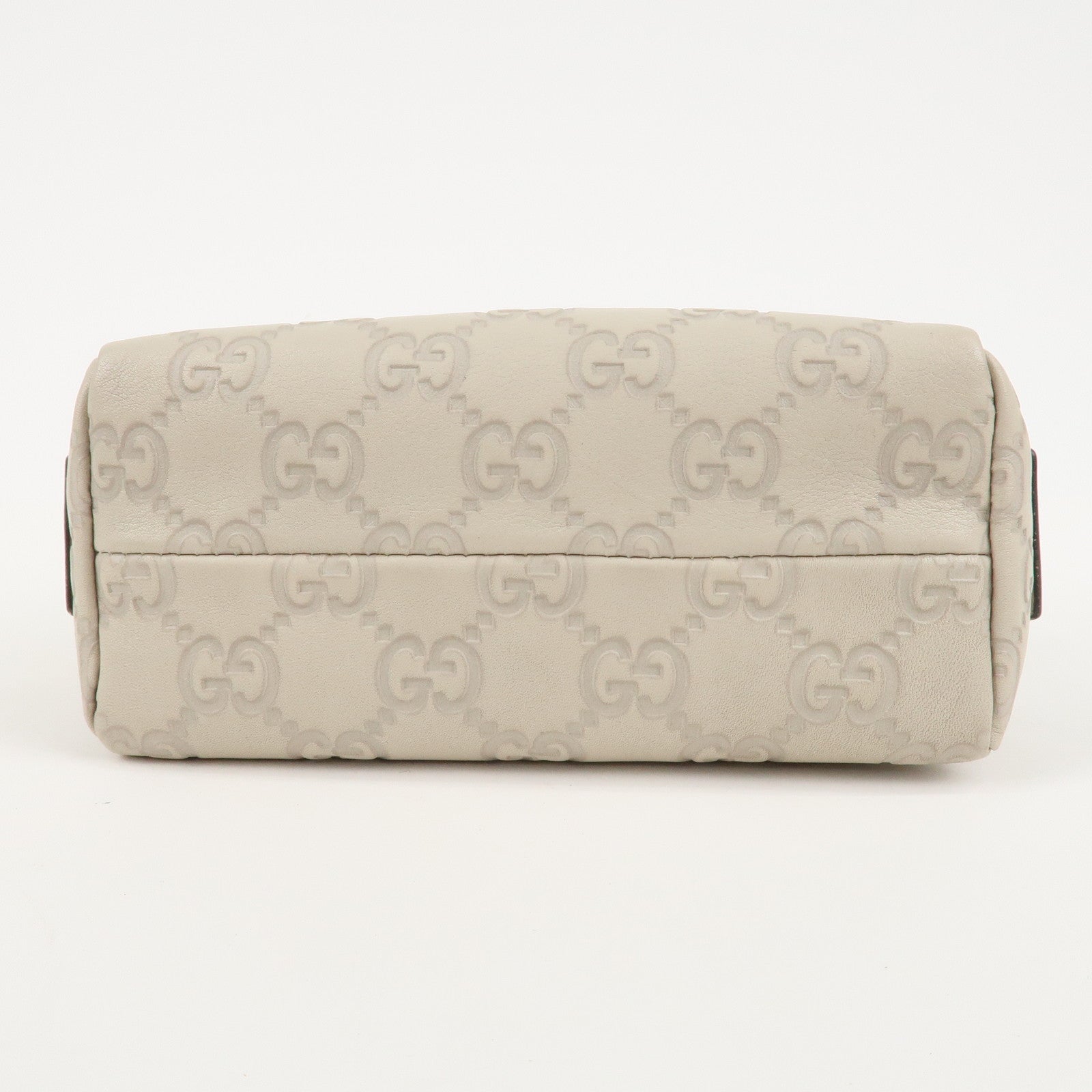 GUCCI Guccissima Leather Pouch Cosmetic Pouch Ivory 153228