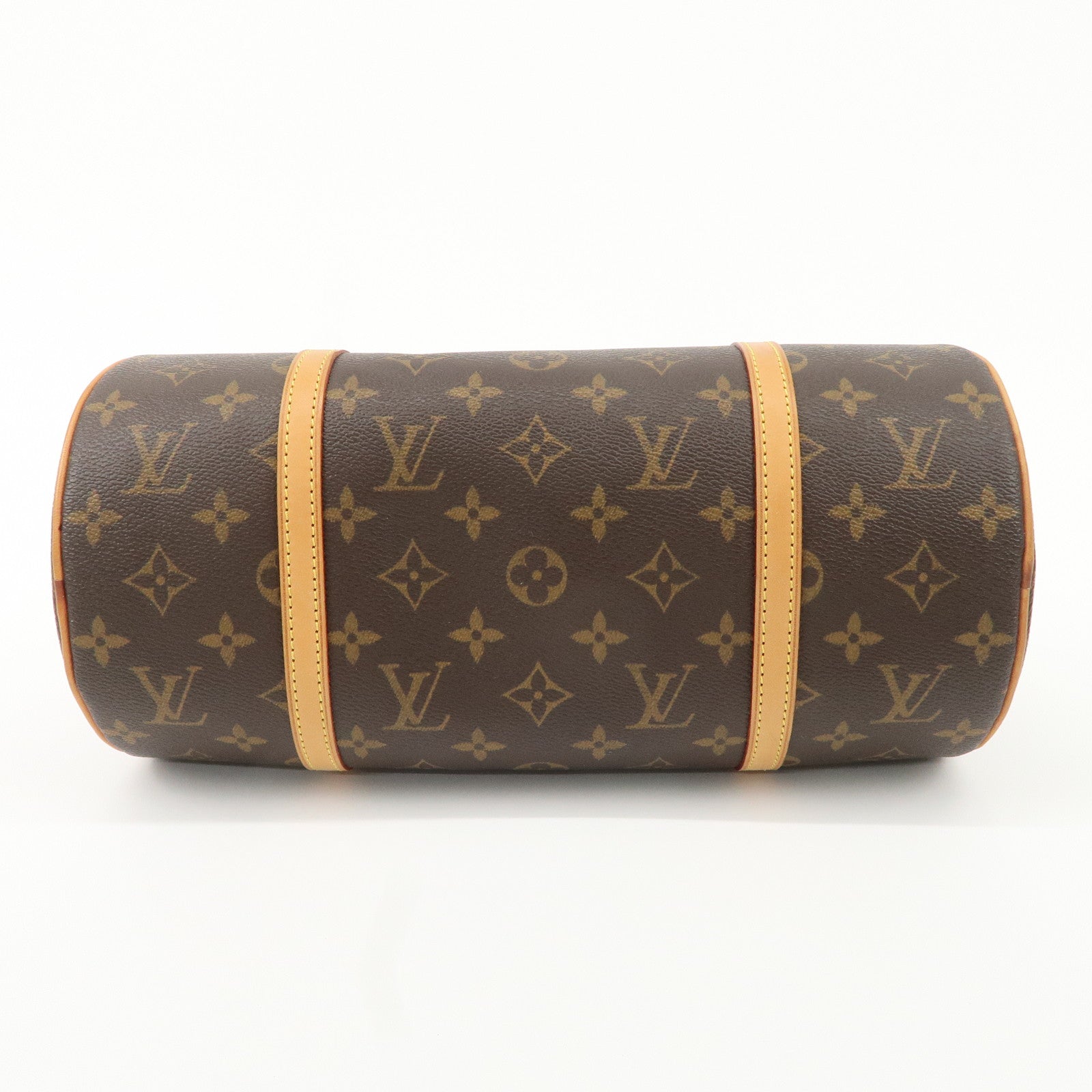 Louis Vuitton Monogram Papillon 30 Hand Bag Brown M51385 Used