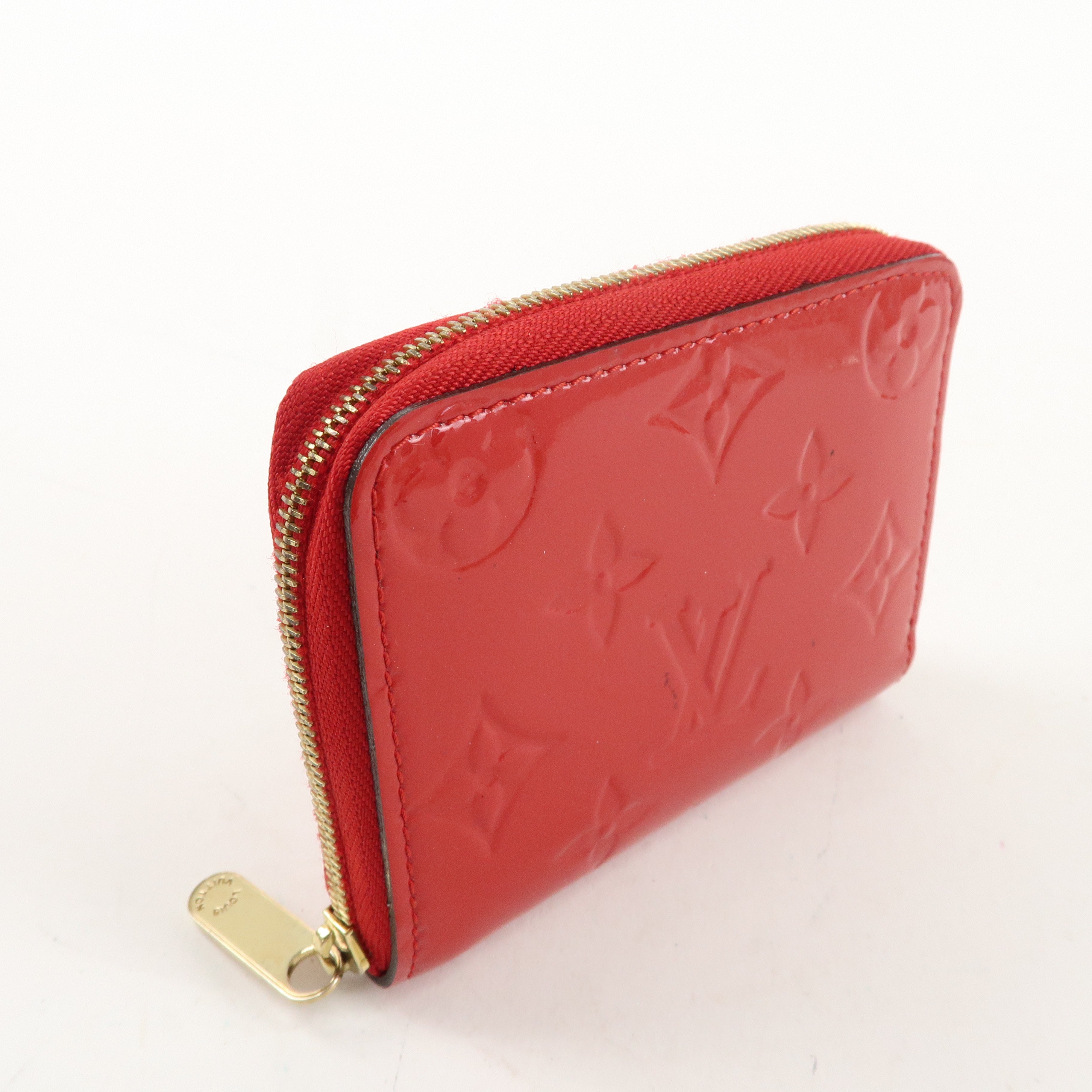 Louis Vuitton Monogram Vernis Zippy Coin Purse Cerise M90202