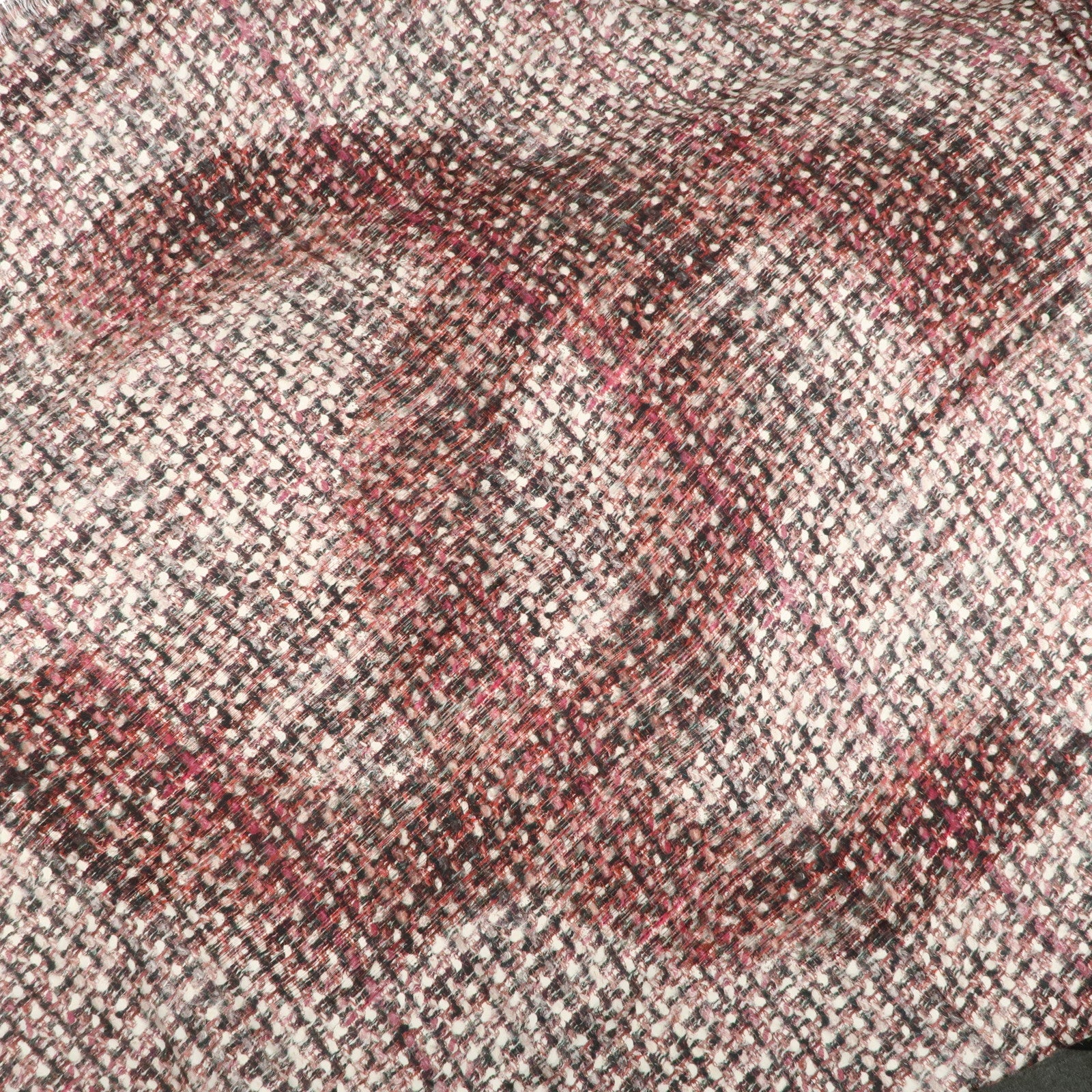 CHANEL Silk 100% COCO Mark Stole Multi Color Used