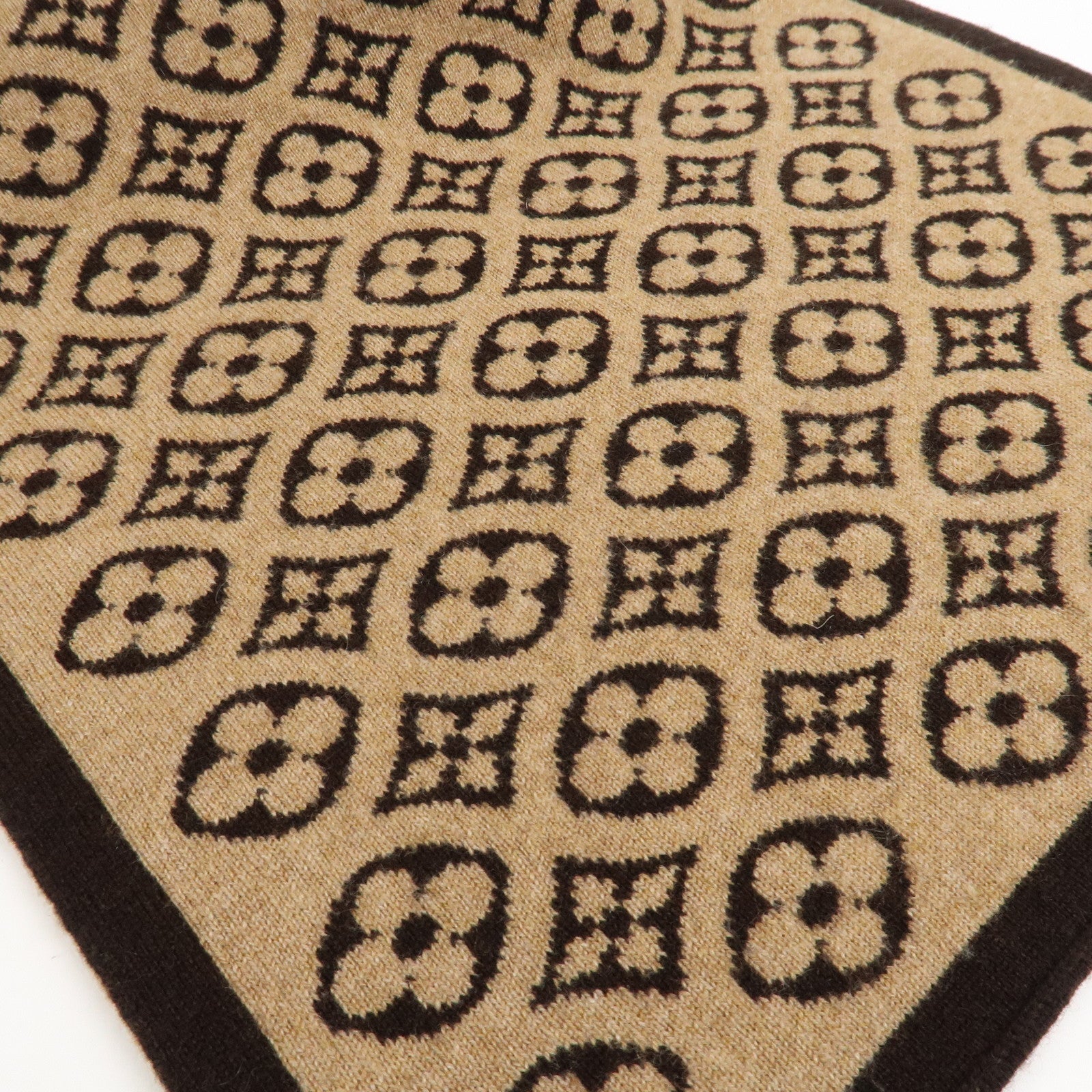 Louis Vuitton Monogram Escharp Ski Scarf Brown M71952 Used