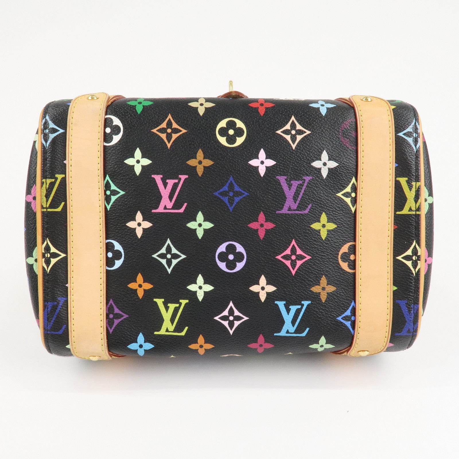 Louis Vuitton Monogram Multi Color Priscilla Hand Bag Noir M40097 Used