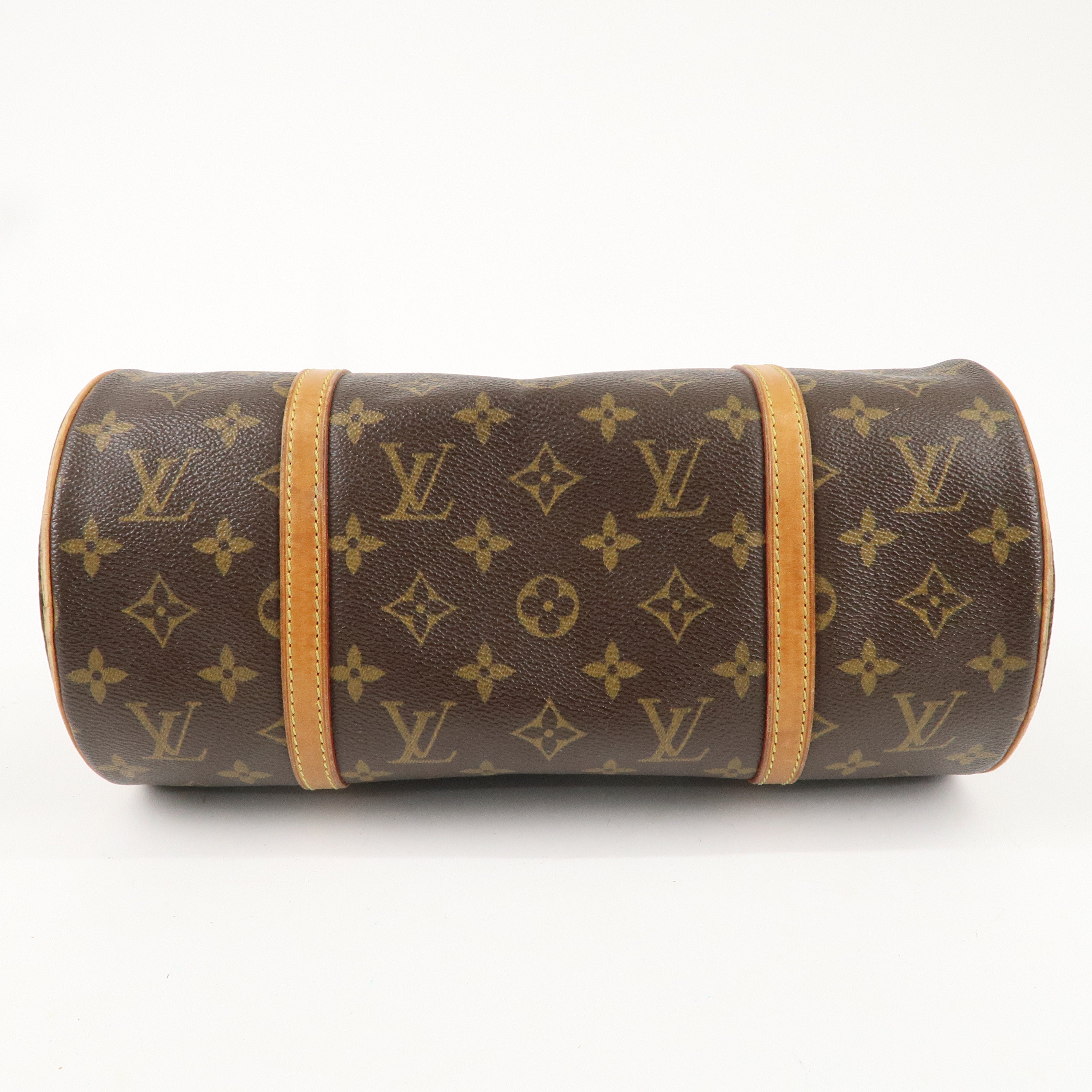 Louis Vuitton Monogram Papillon 30 Hand Bag Brown M51385