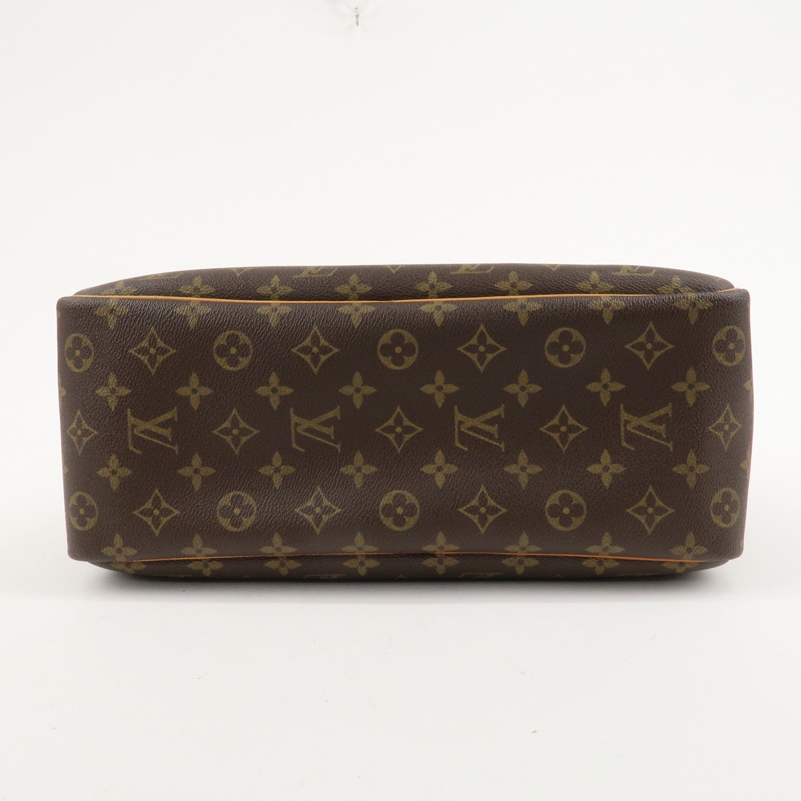 Louis Vuitton Monogram Deauville Hand Bag Brown M47270 Used