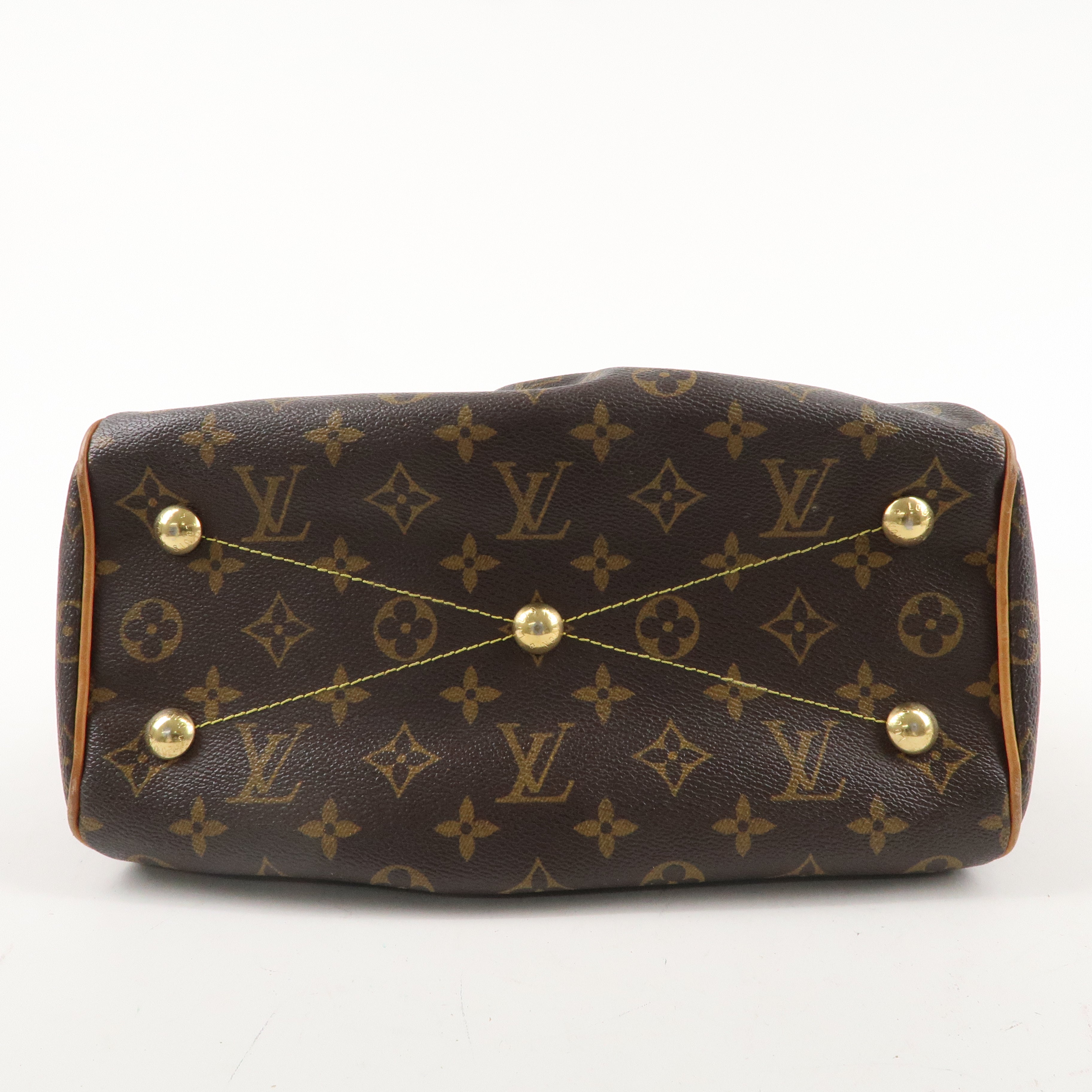 Louis Vuitton Monogram Tivoli PM Hand Bag Brown M40143