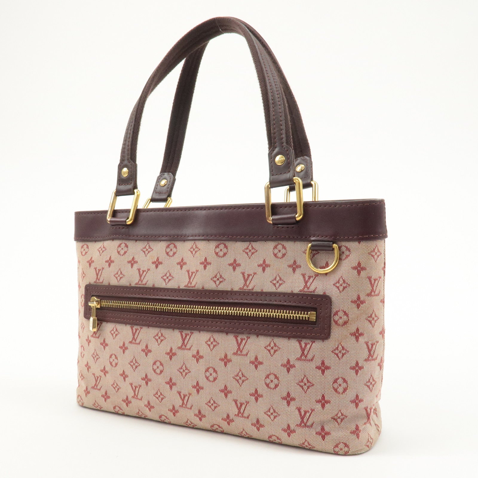 Louis Vuitton Monogram Mini Lucille PM Hand Bag Cerise M92678