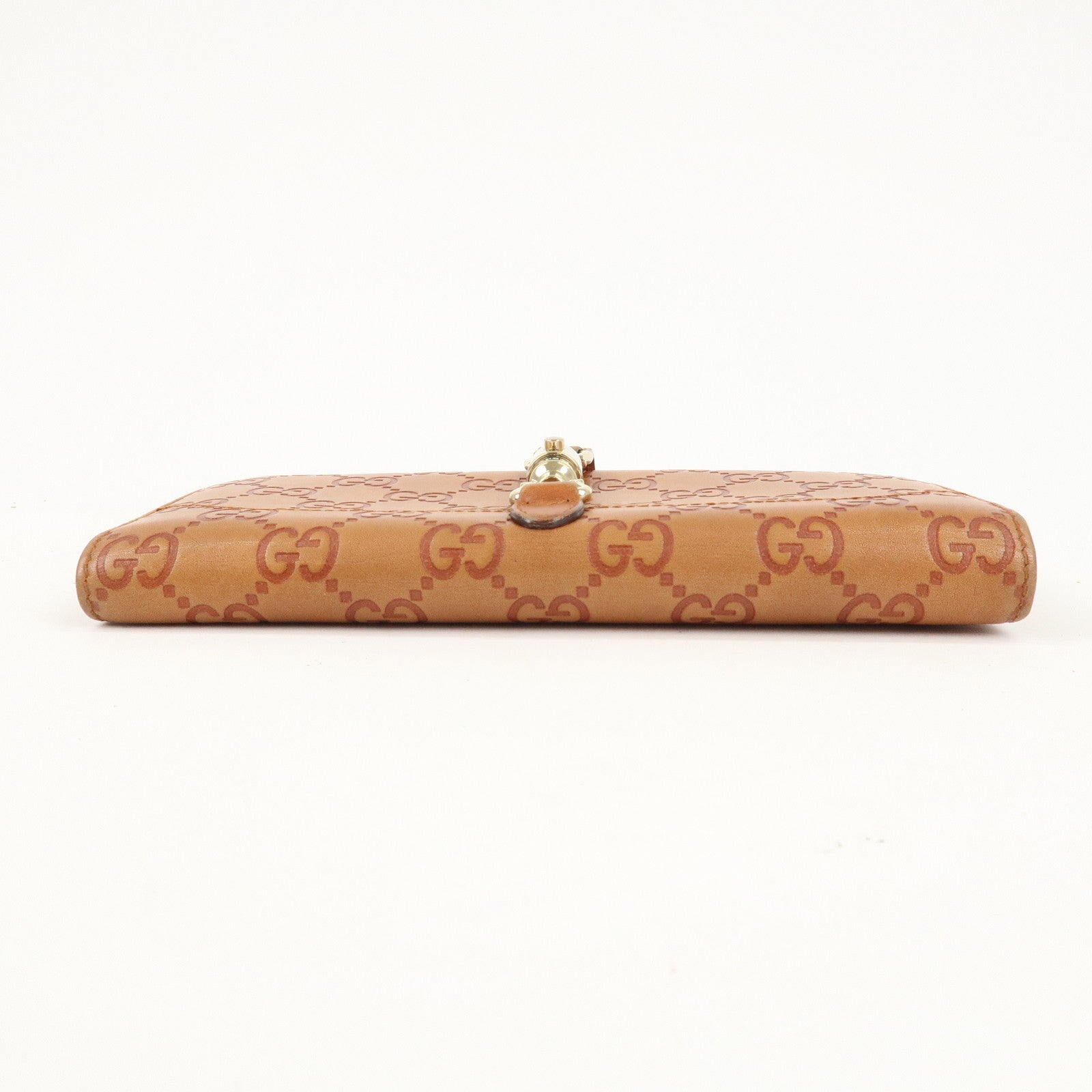 GUCCI Guccissima New Jackie Guccissima Leather Long Wallet 141430 Used