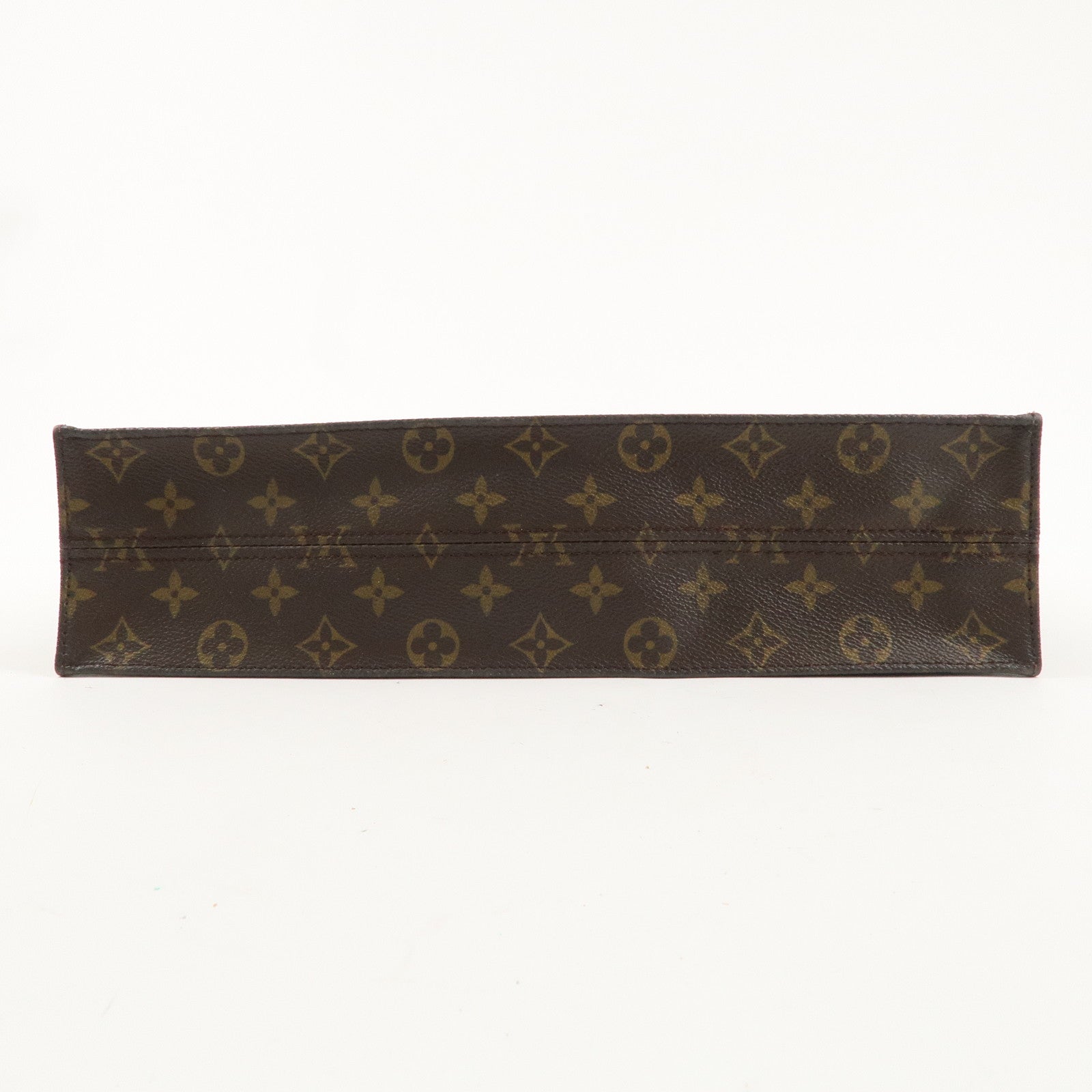 Louis Vuitton Monogram Sac Plat Hand Bag Brown M51140