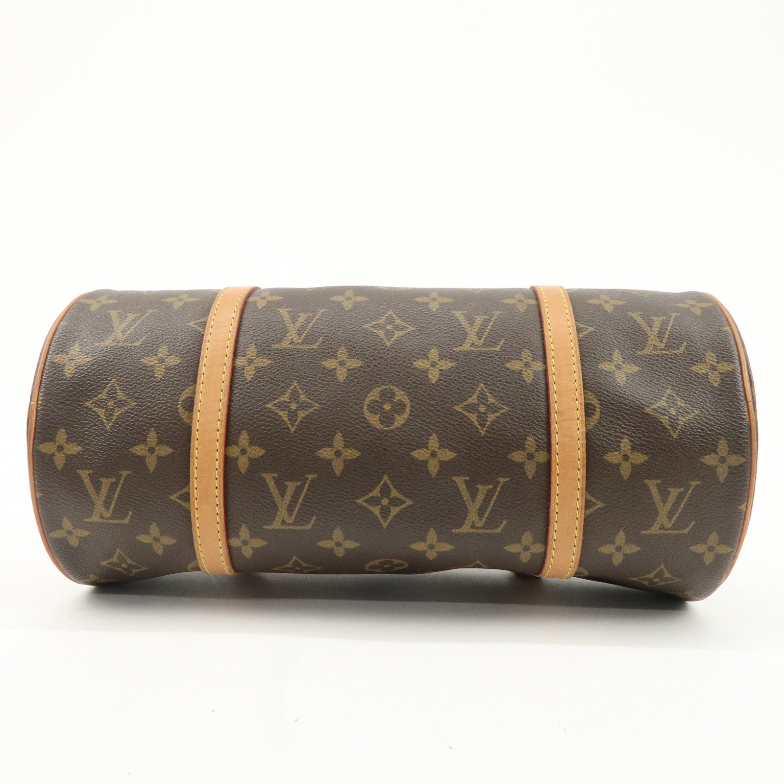 Louis Vuitton Monogram Papillon 30 Hand Bag New Style Brown M51385 Used