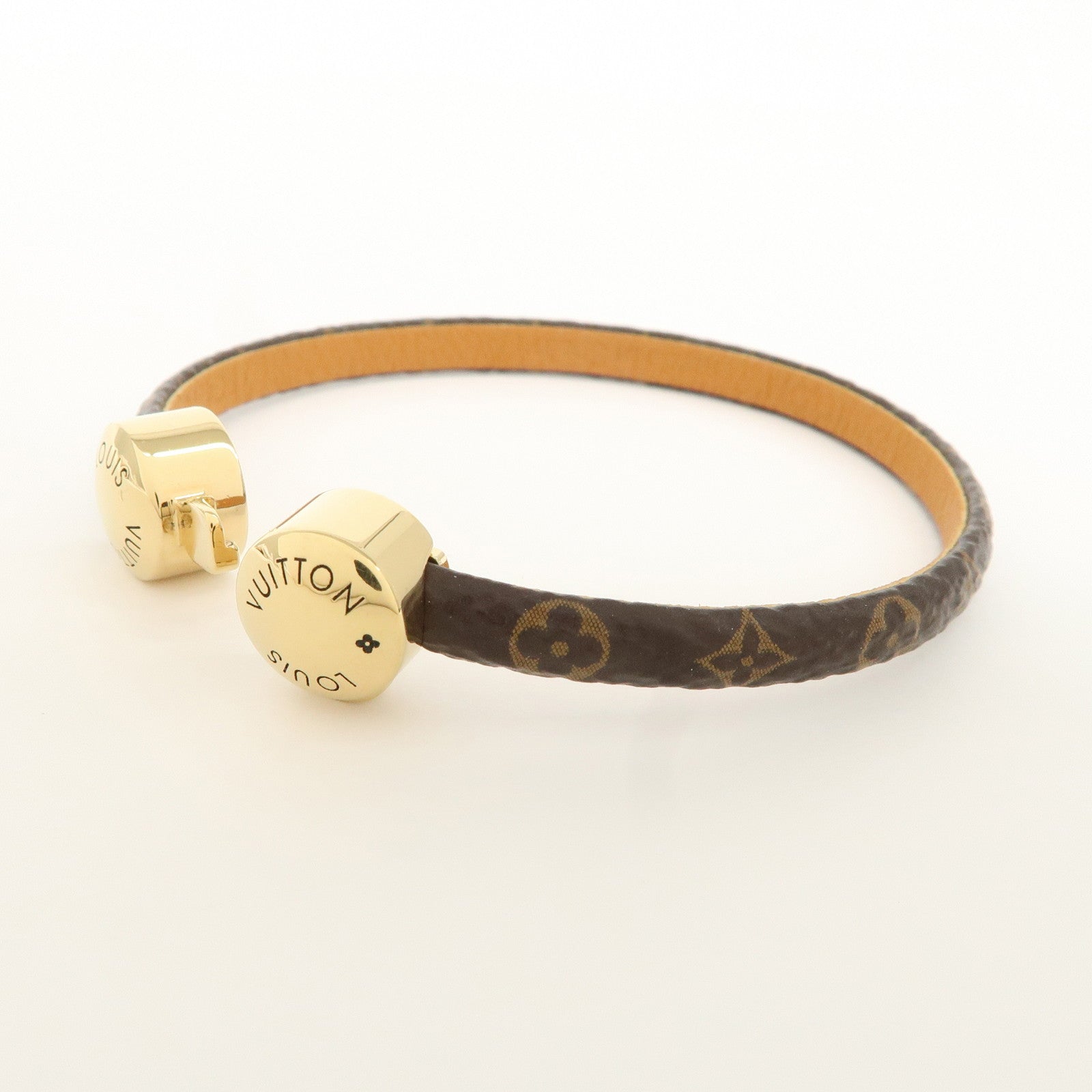 Louis Vuitton Monogram Bracelet Historic Mini 17 Brown M6407 Used