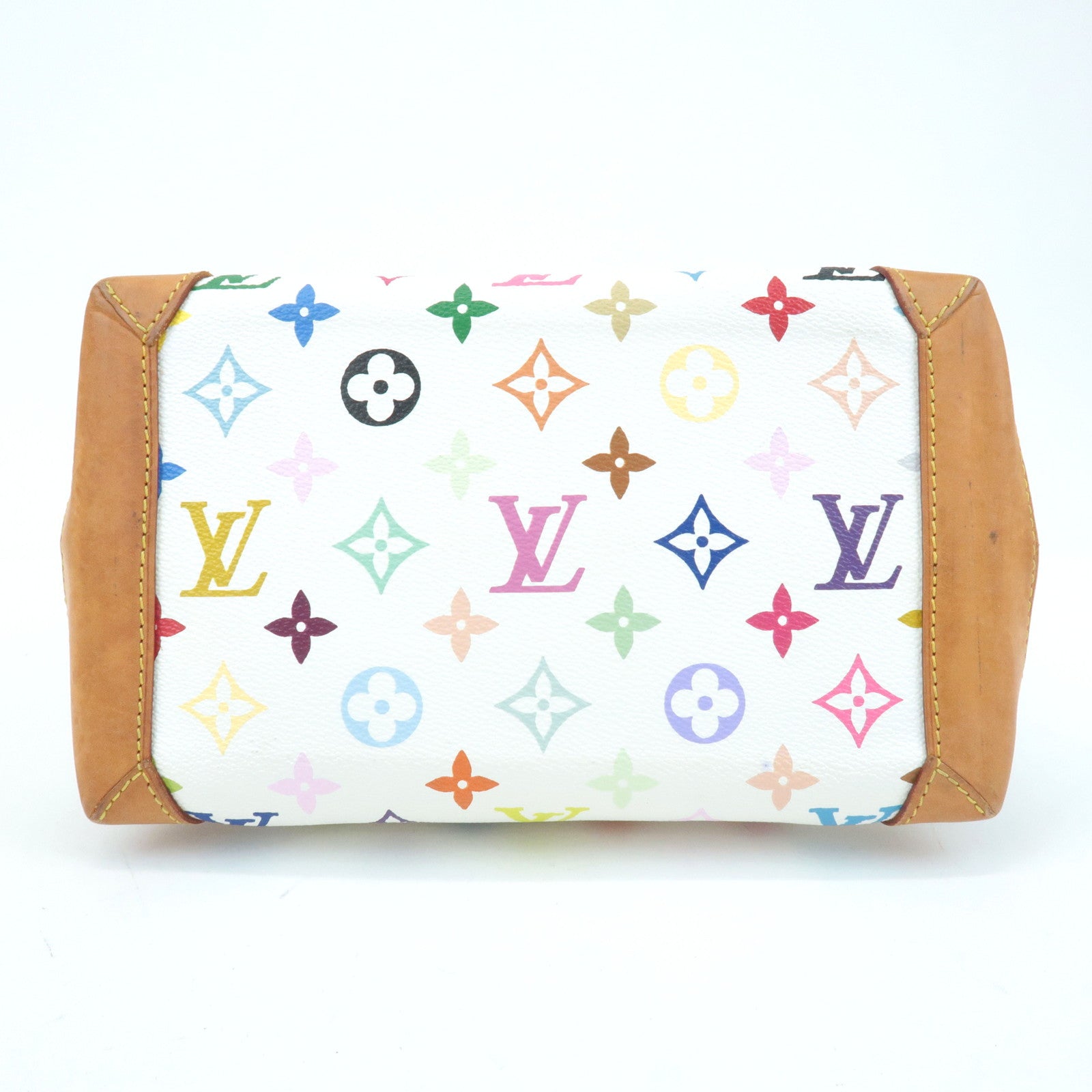 Louis Vuitton Monogram Multicolor Audra Hand Bag Blanc M40047 Used