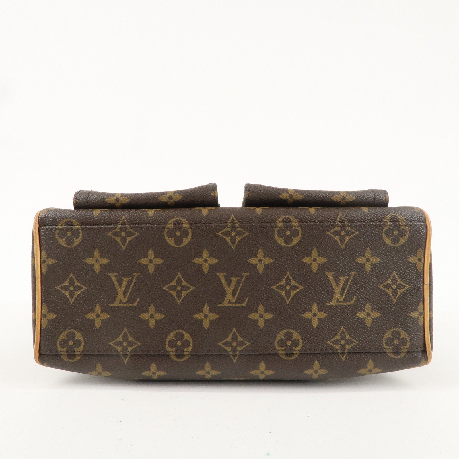 Louis Vuitton Monogram Manhattan PM Hand Bag Brown M40026