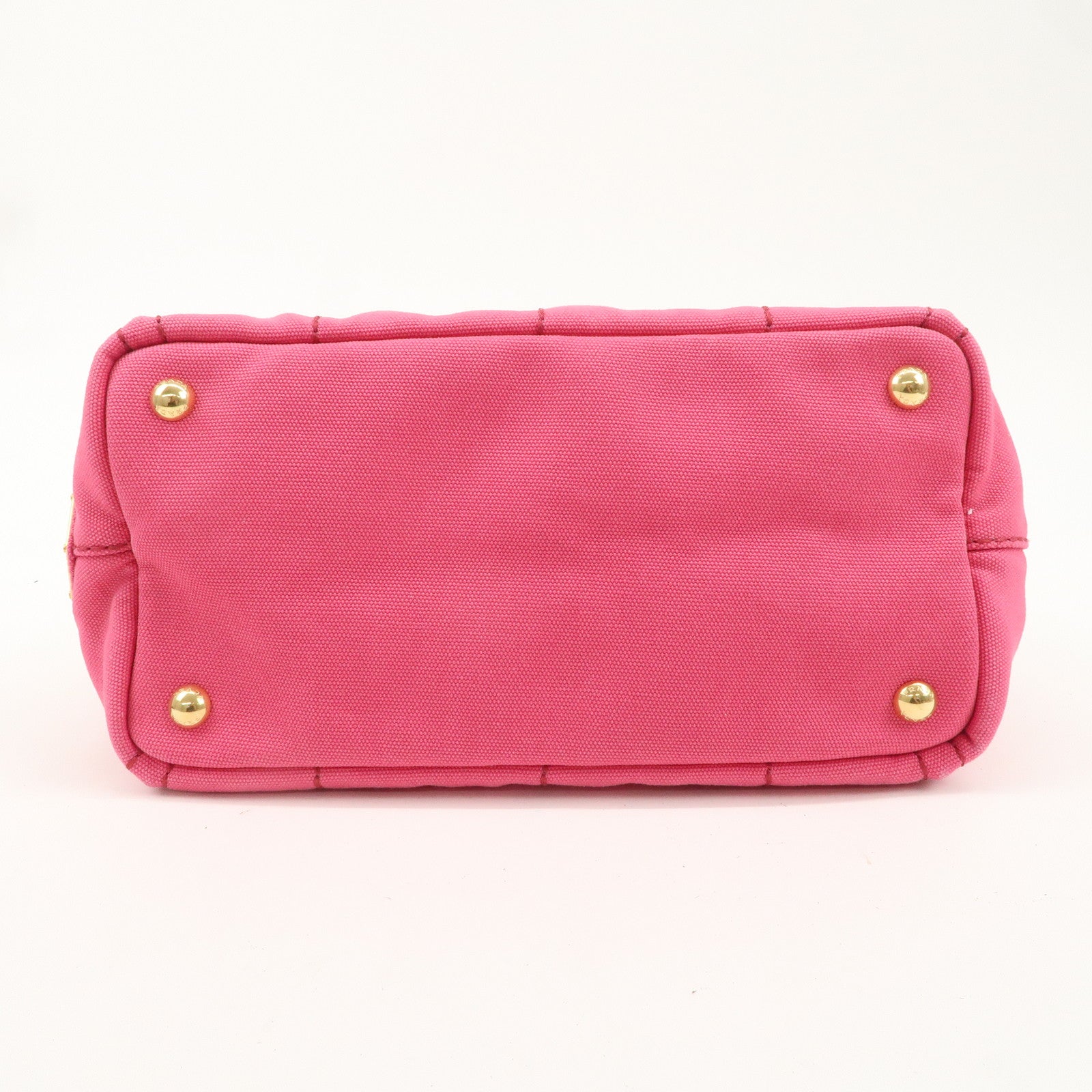 PRADA Canapa Mini Canvas 2Way Bag Hand Bag Pink 1BG439