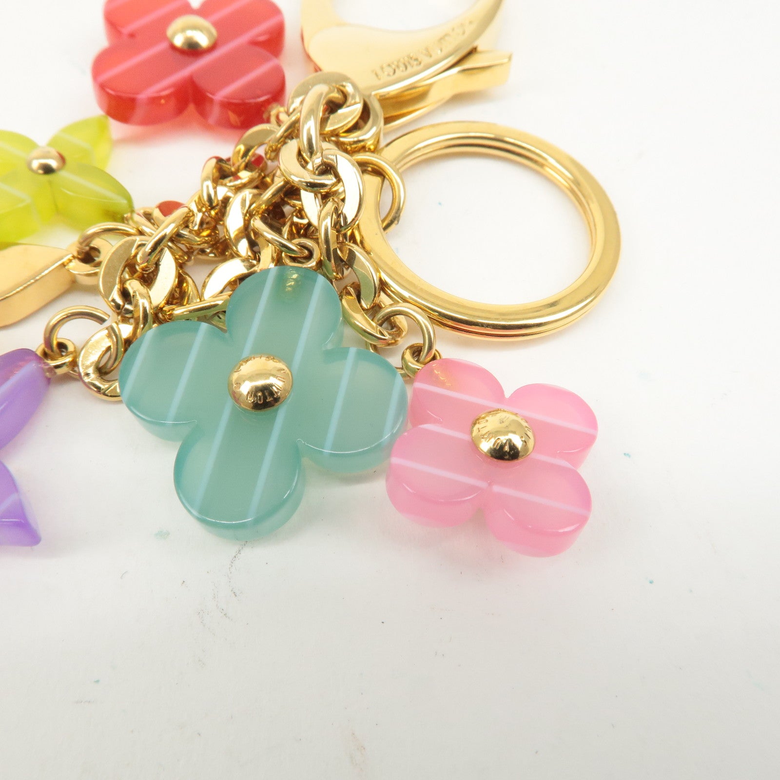 Louis Vuitton Porte Cles Pop Flower Key Chain M66144