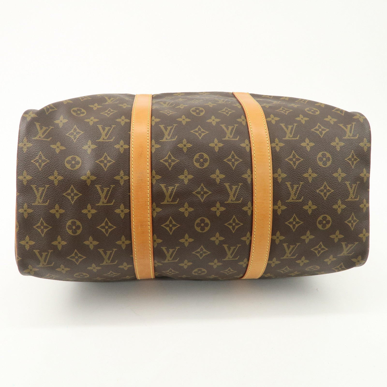 Louis Vuitton Monogram Sac Souple 45 Boston Bag Brown M41624 Used