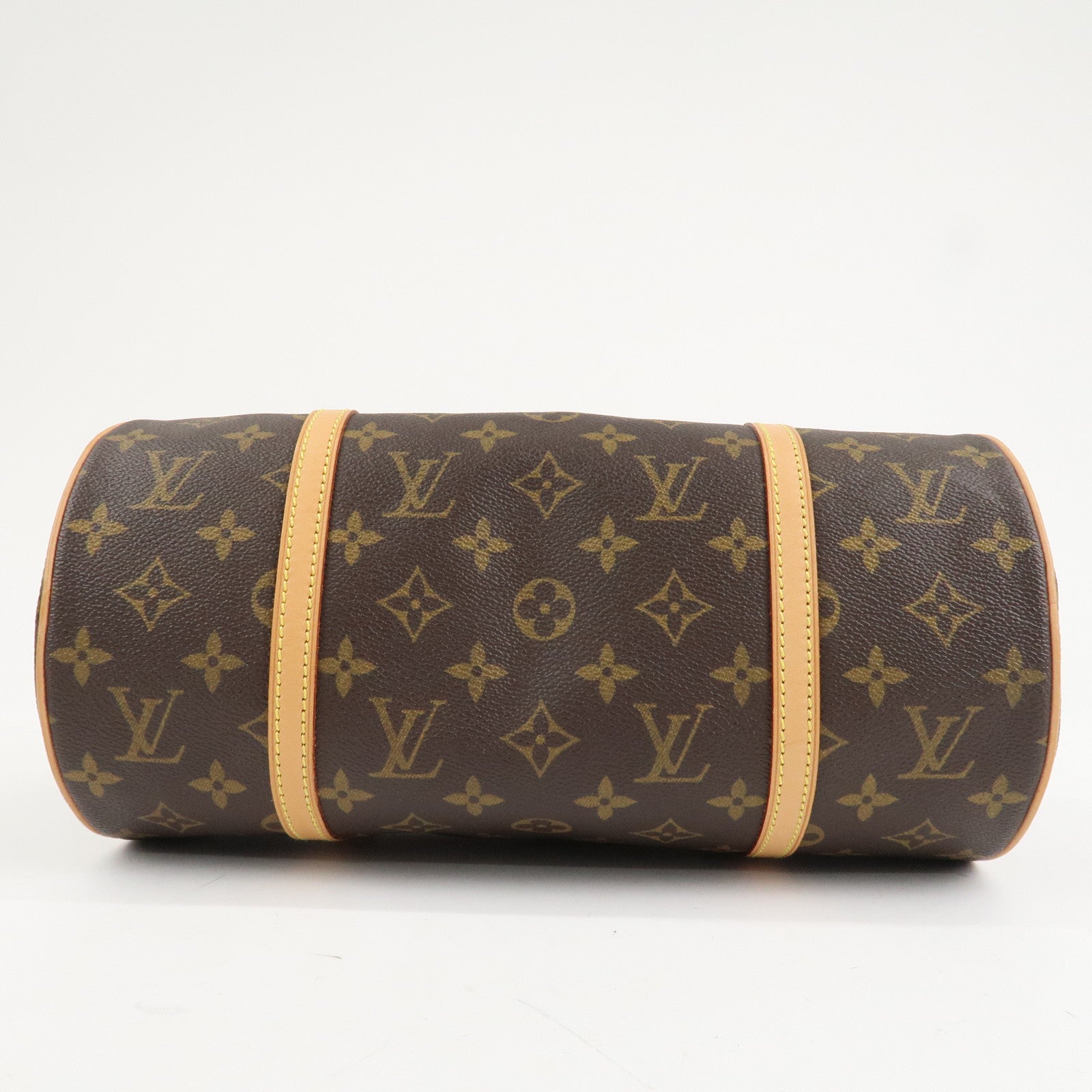 Louis Vuitton Monogram Papillon 30 Hand Bag Brown M51385 Used